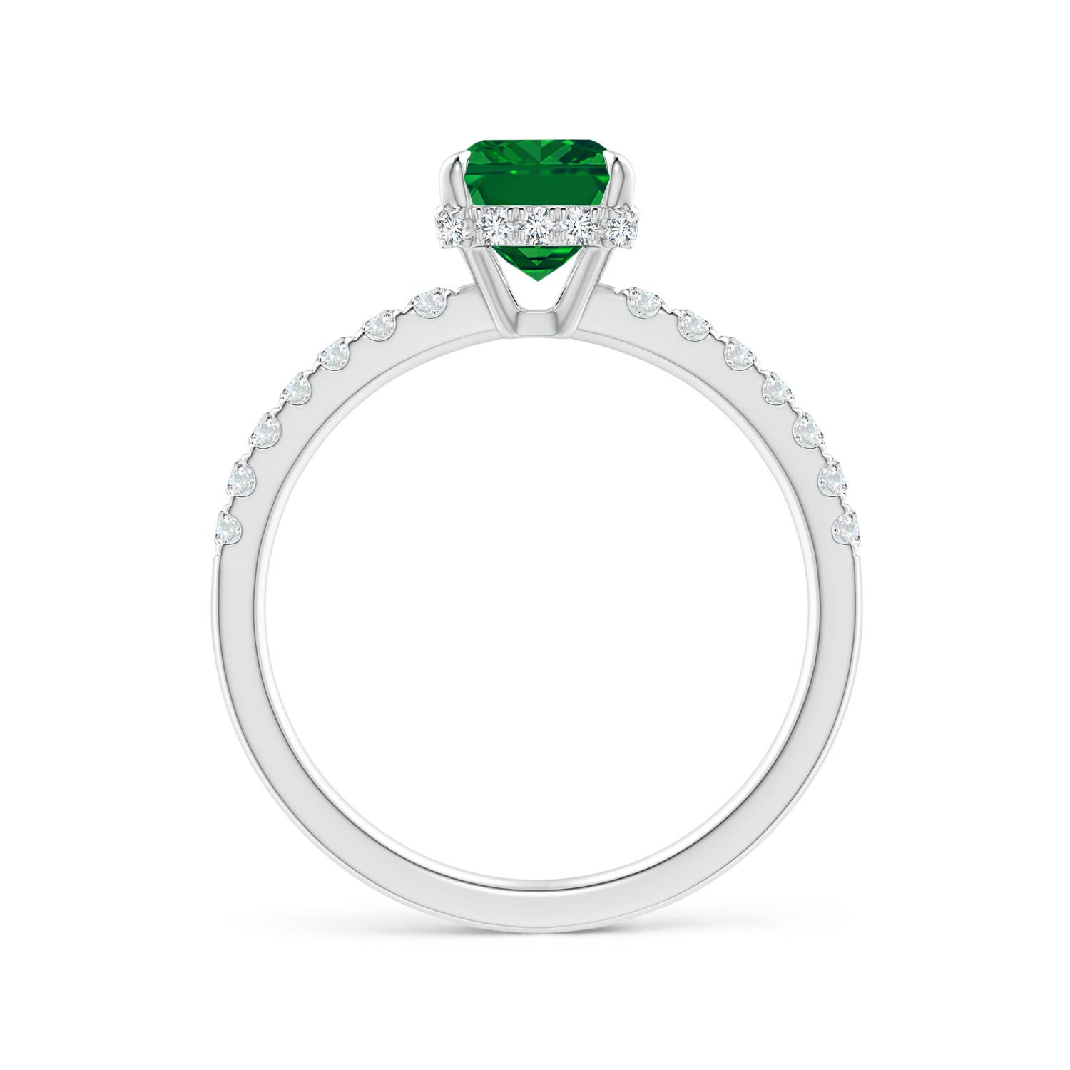 AAAA - Emerald / 1.75 CT / 14 KT White Gold