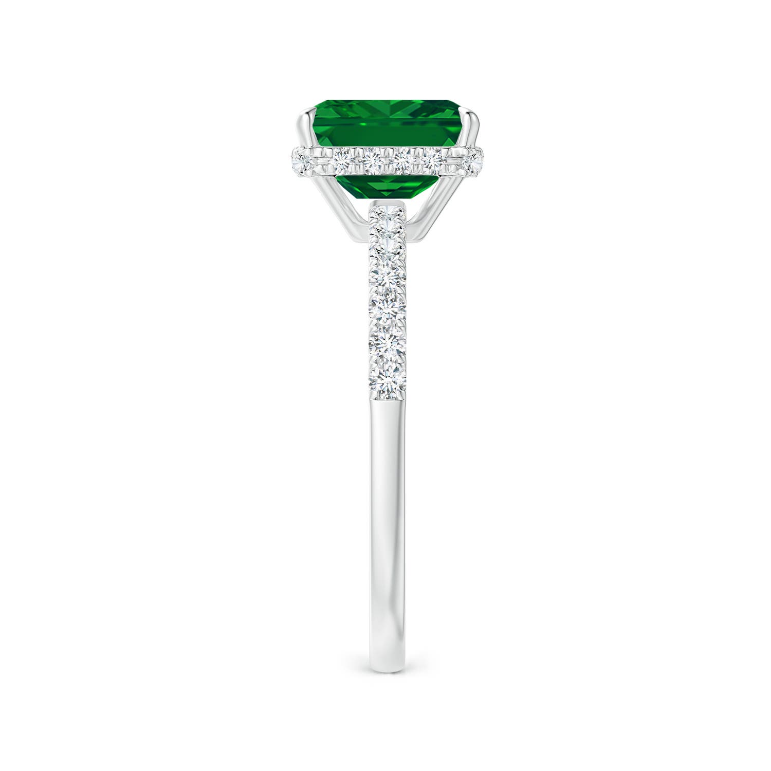 AAAA - Emerald / 1.75 CT / 14 KT White Gold