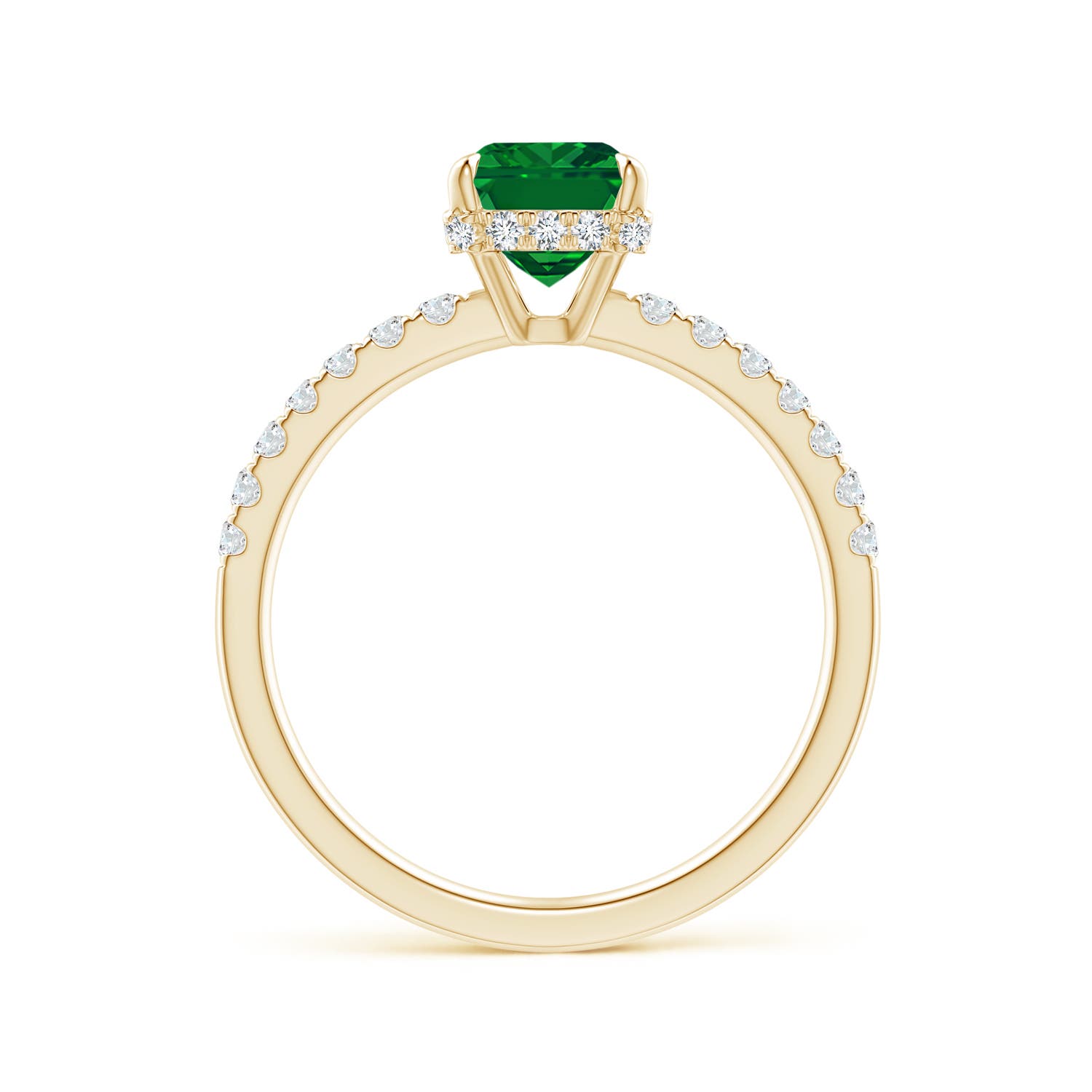 AAAA - Emerald / 1.75 CT / 14 KT Yellow Gold