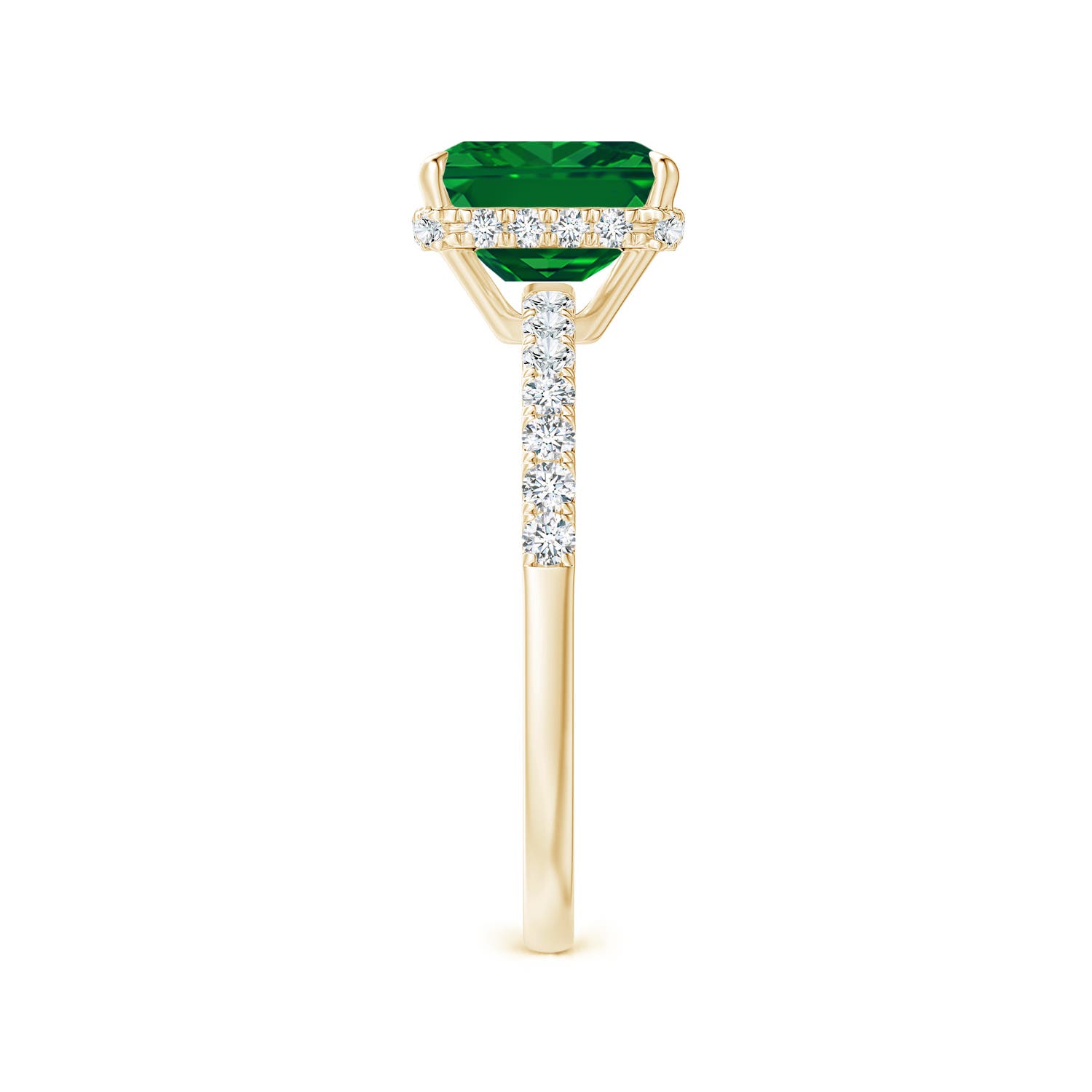 AAAA - Emerald / 1.75 CT / 14 KT Yellow Gold