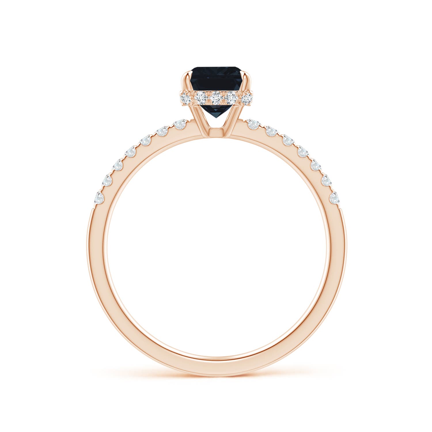 A - Blue Sapphire / 1.25 CT / 14 KT Rose Gold