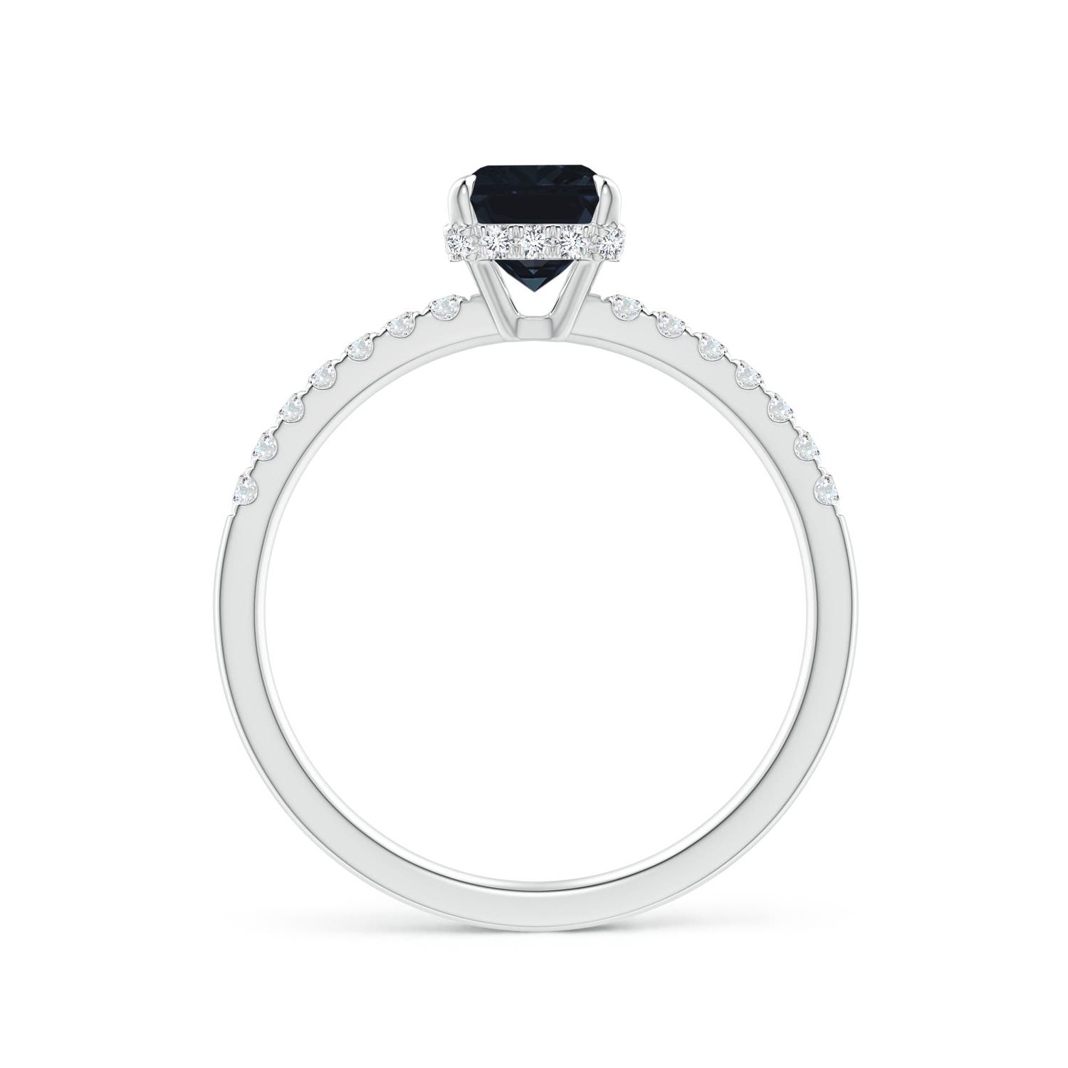 A - Blue Sapphire / 1.25 CT / 14 KT White Gold