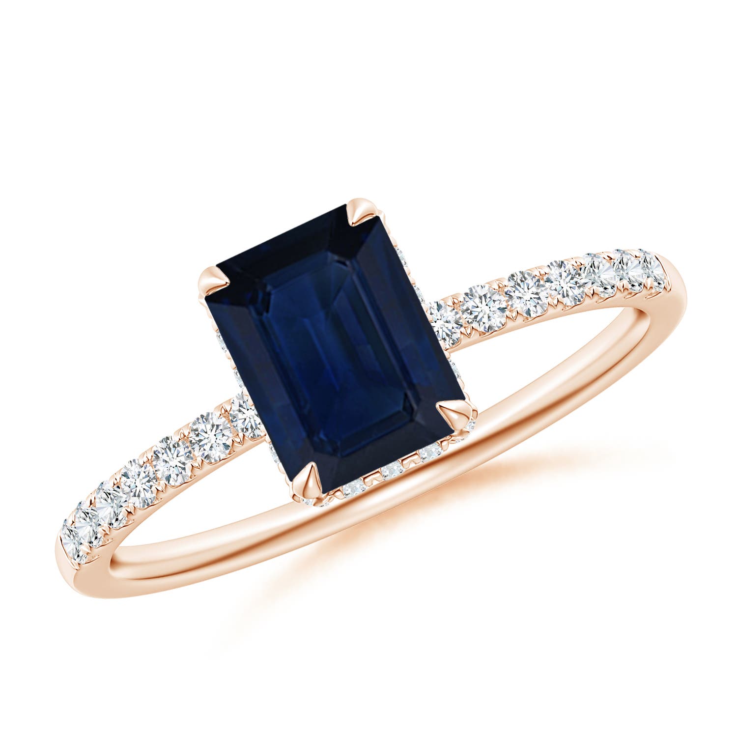 AA - Blue Sapphire / 1.25 CT / 14 KT Rose Gold