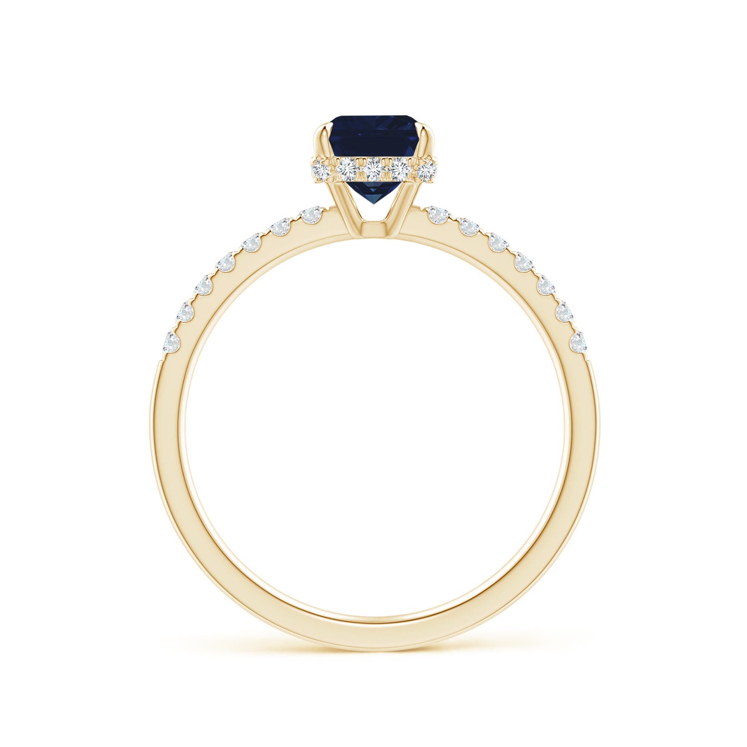 AA - Blue Sapphire / 1.25 CT / 14 KT Yellow Gold