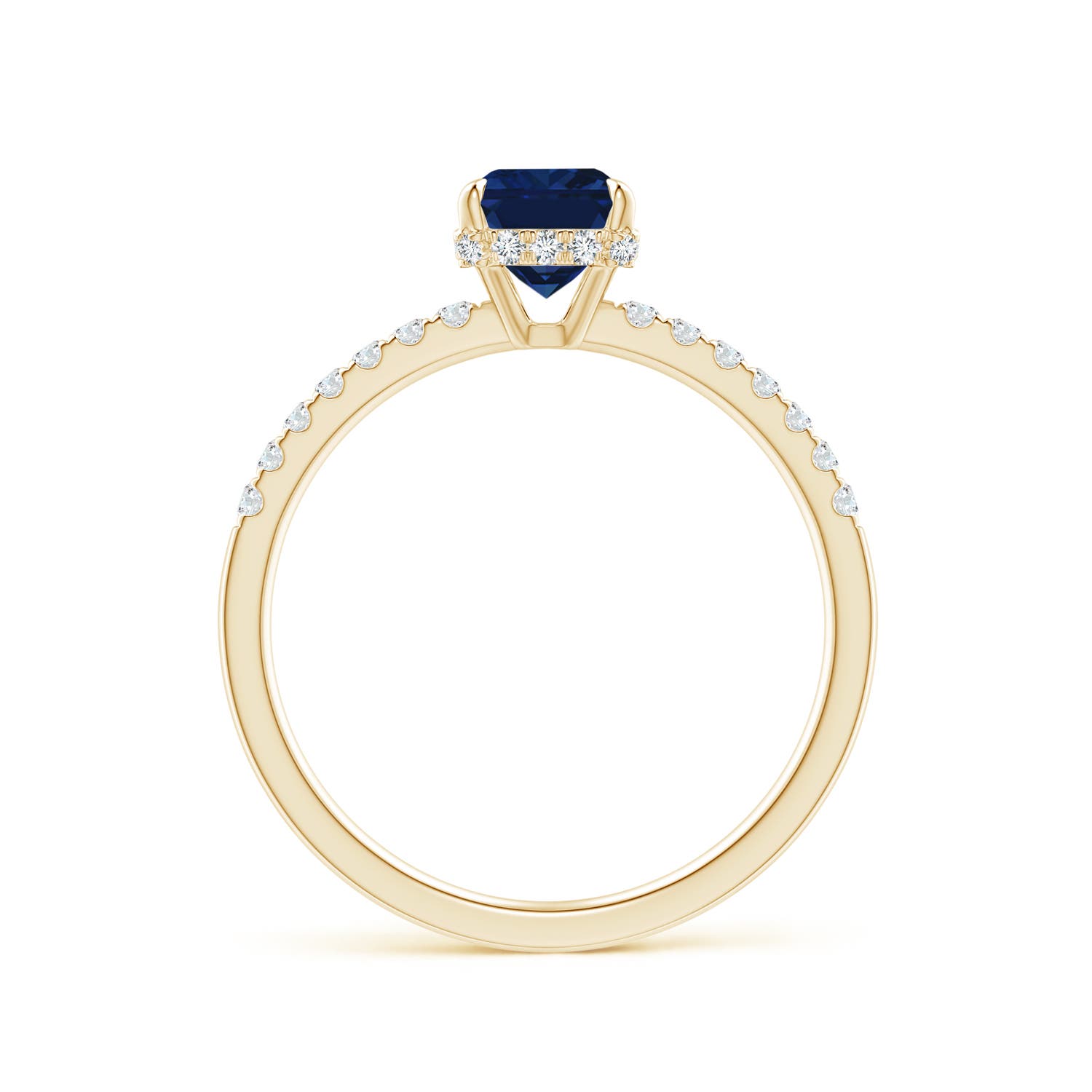 AAA - Blue Sapphire / 1.25 CT / 14 KT Yellow Gold