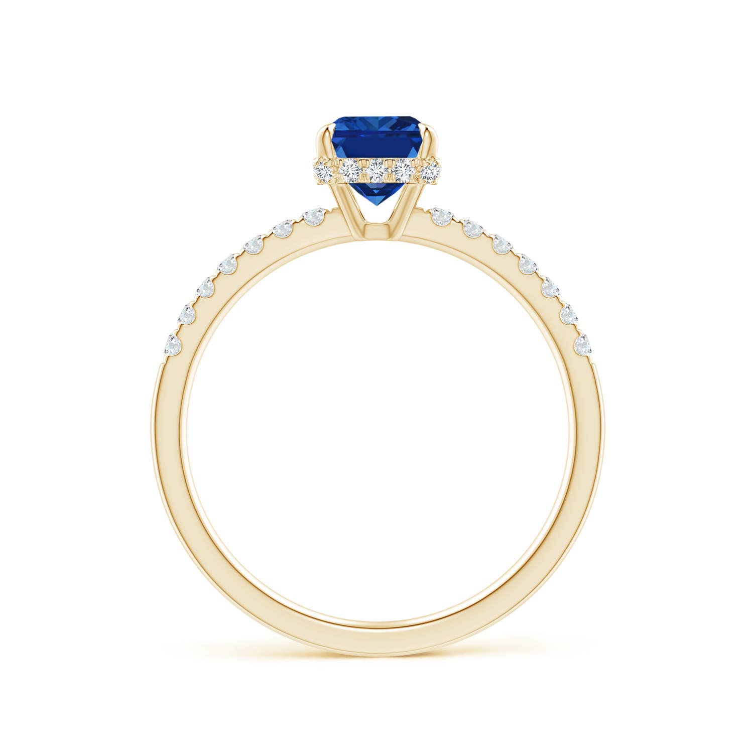 AAAA - Blue Sapphire / 1.25 CT / 14 KT Yellow Gold