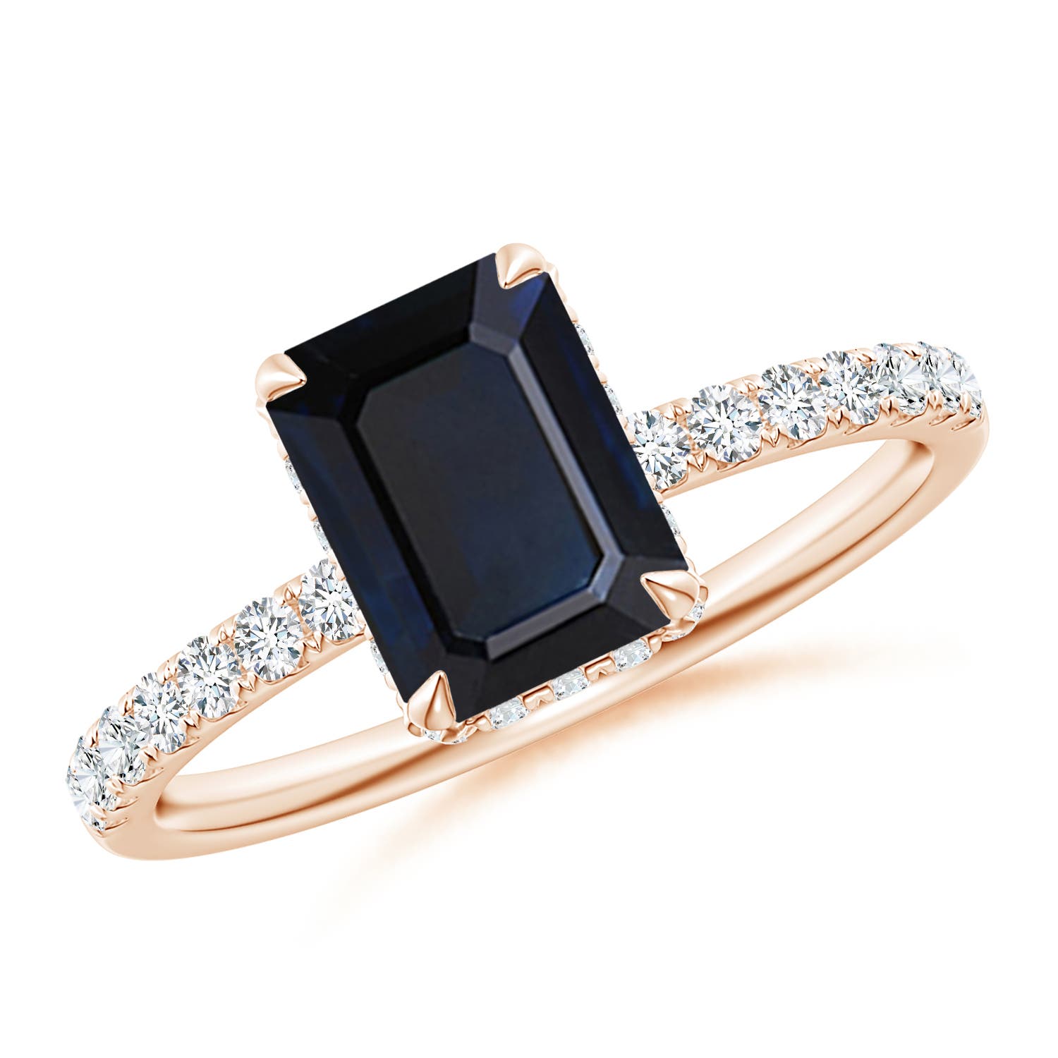 A - Blue Sapphire / 1.9 CT / 14 KT Rose Gold