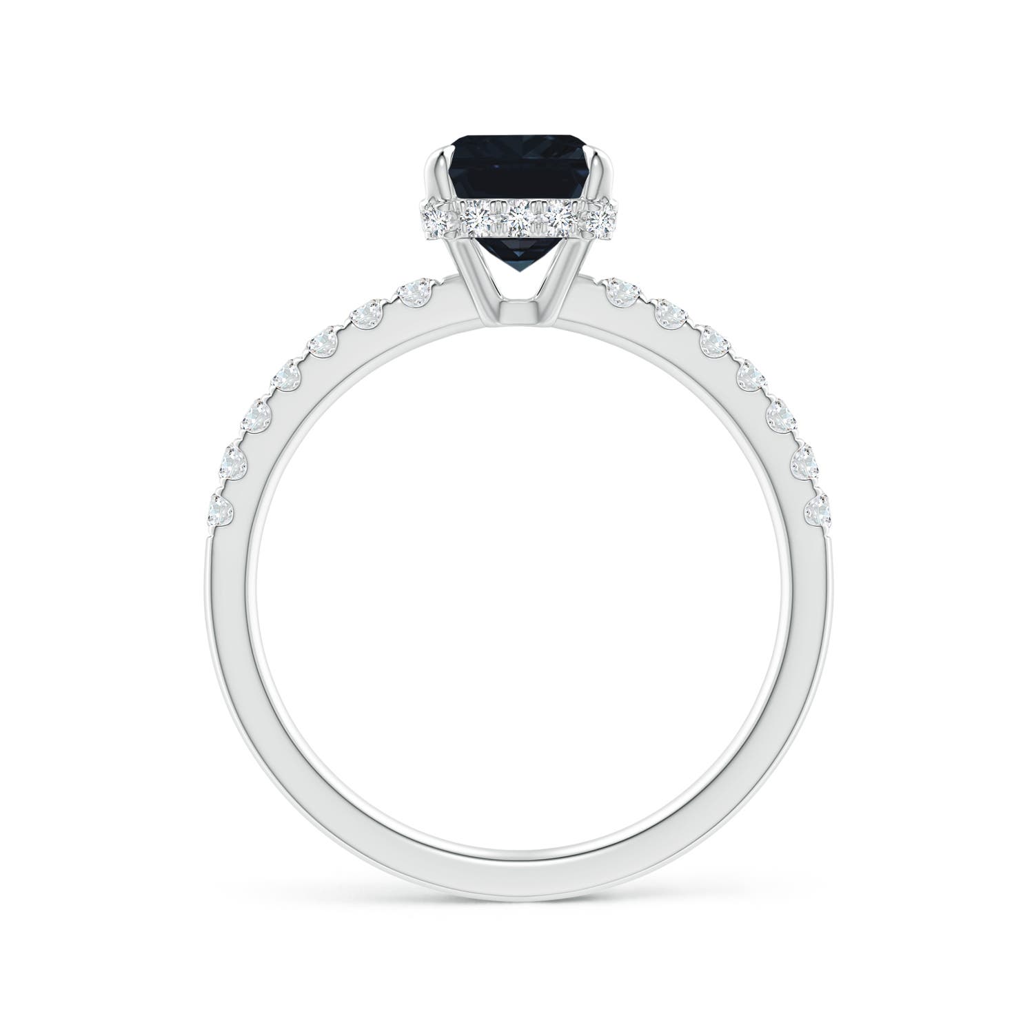 A - Blue Sapphire / 1.9 CT / 14 KT White Gold