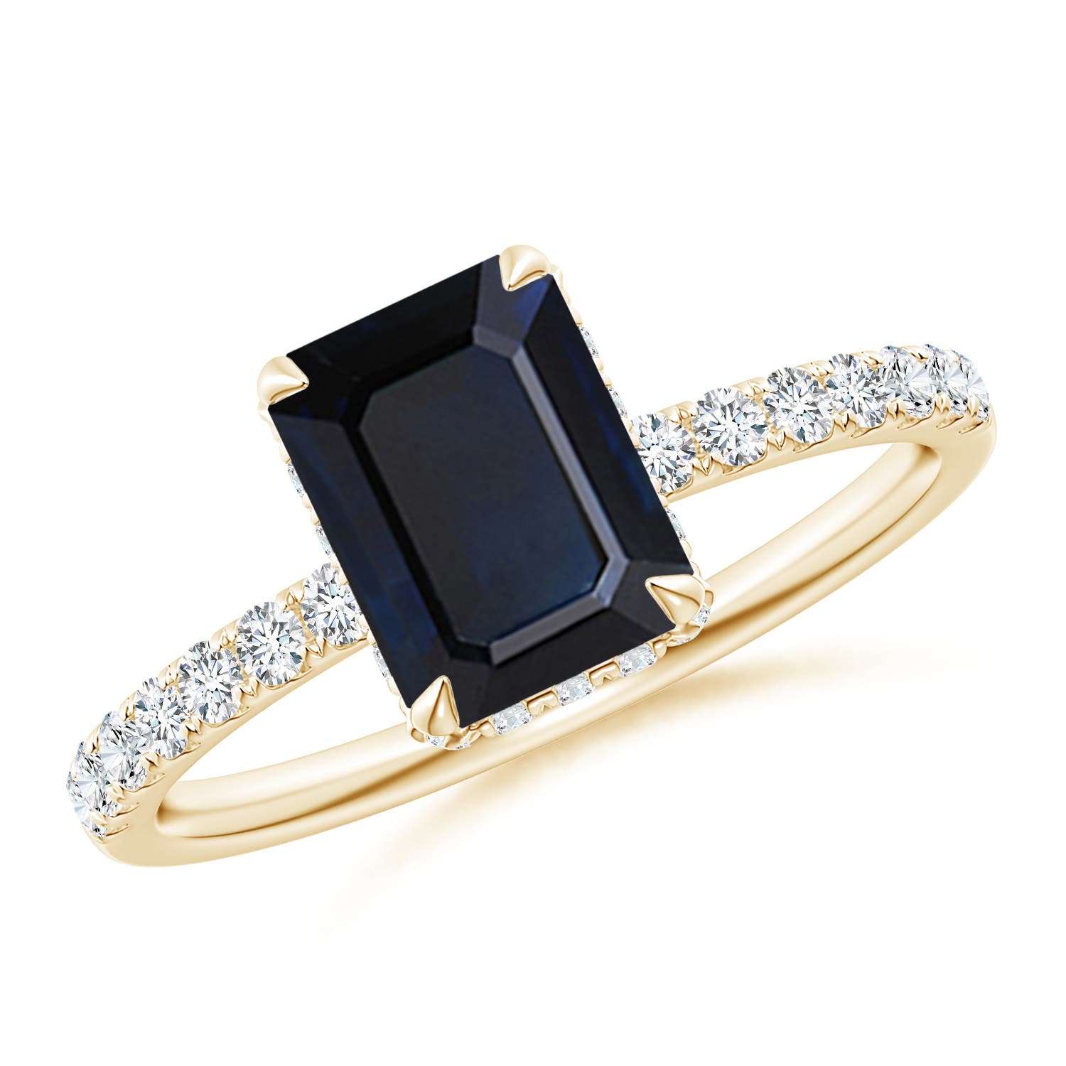 A - Blue Sapphire / 1.9 CT / 14 KT Yellow Gold