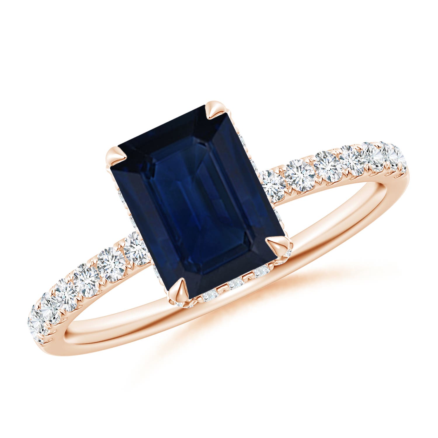 AA - Blue Sapphire / 1.9 CT / 14 KT Rose Gold