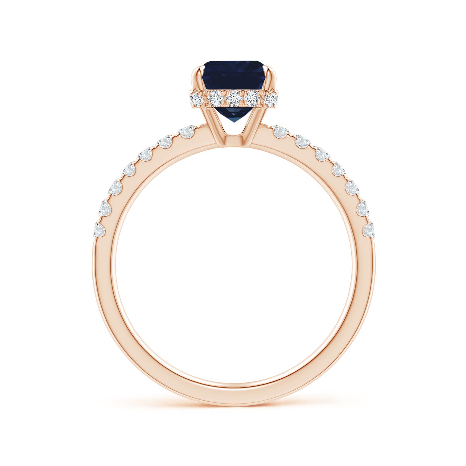 AA - Blue Sapphire / 1.9 CT / 14 KT Rose Gold