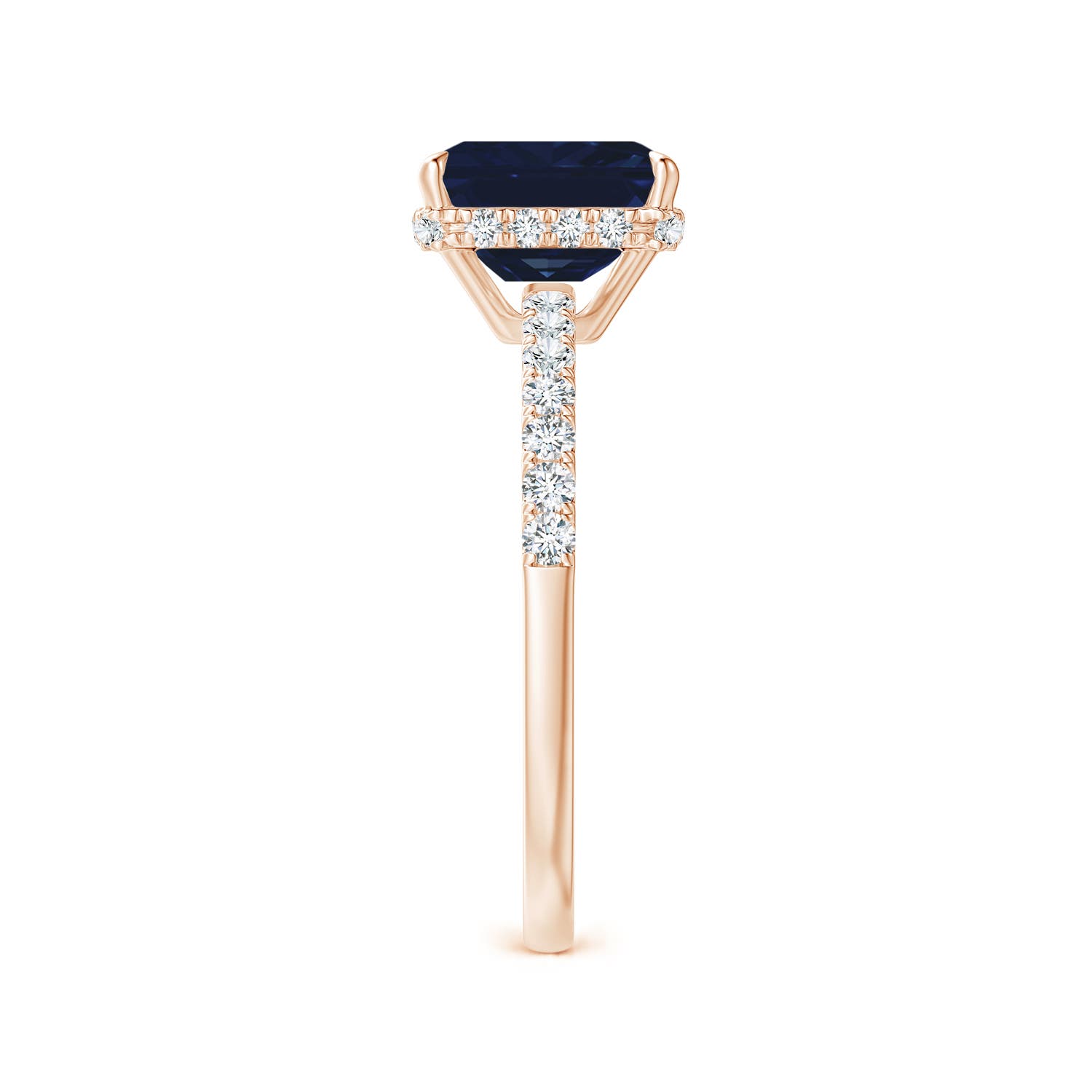 AA - Blue Sapphire / 1.9 CT / 14 KT Rose Gold