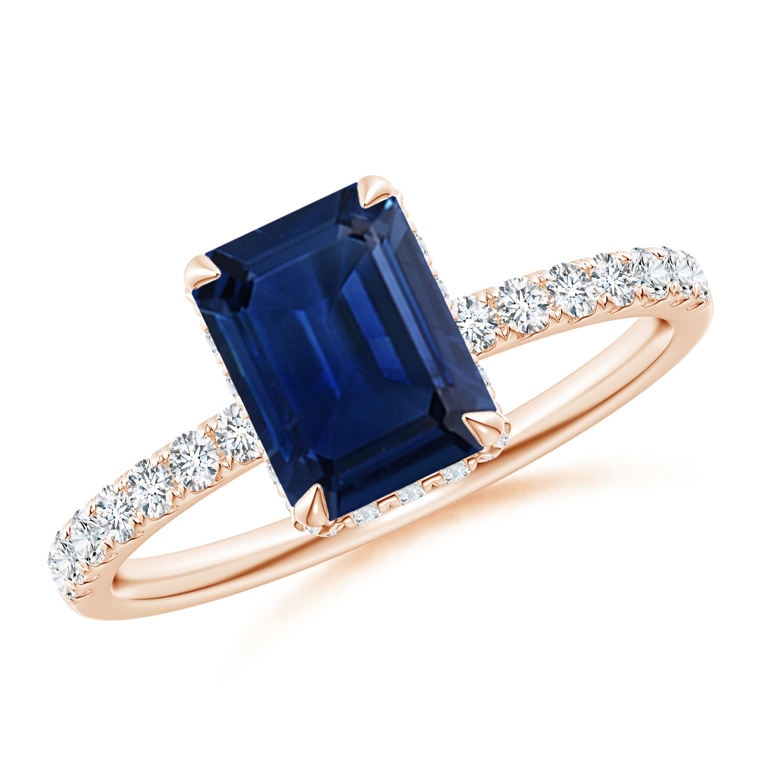 AAA - Blue Sapphire / 1.9 CT / 14 KT Rose Gold