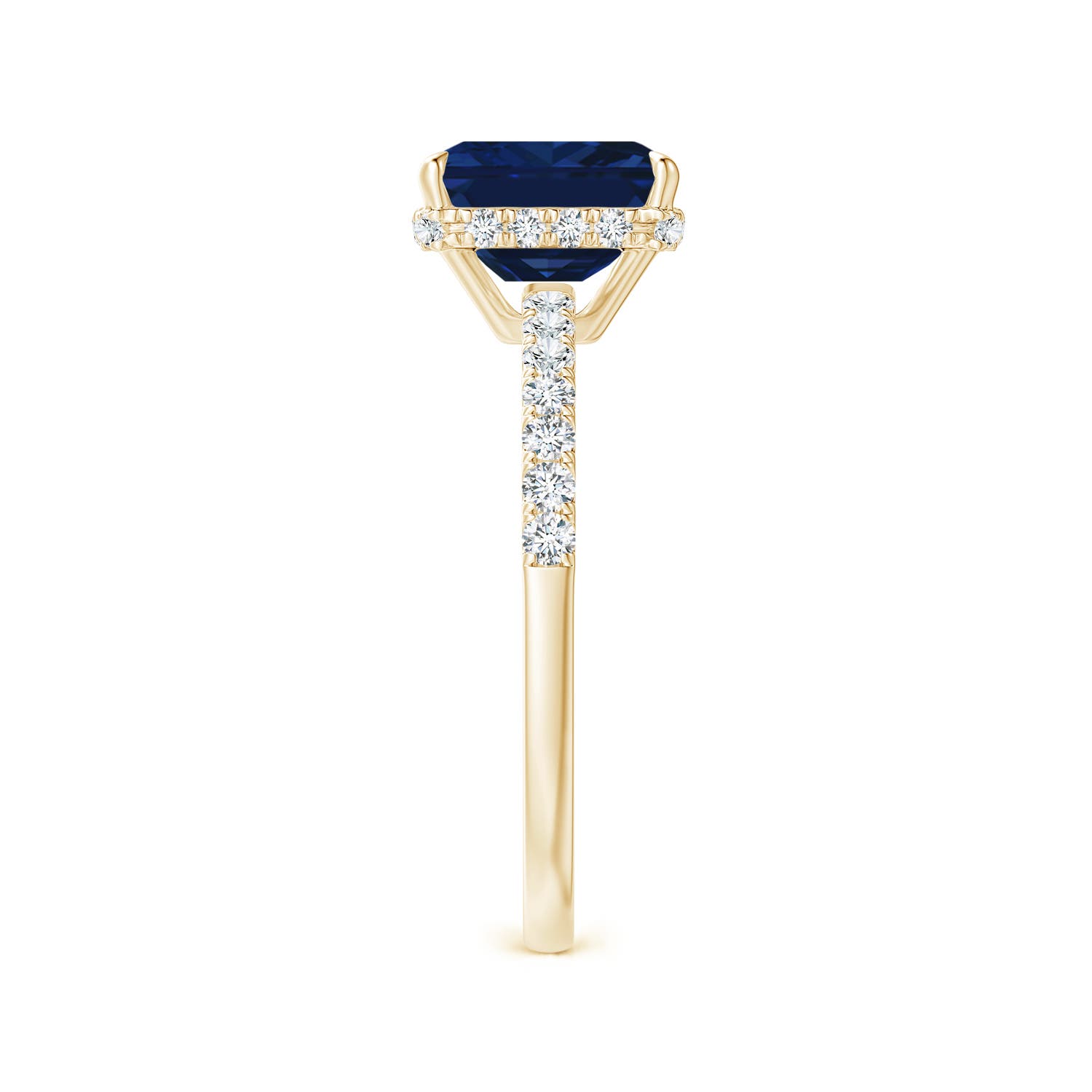 AAA - Blue Sapphire / 1.9 CT / 14 KT Yellow Gold