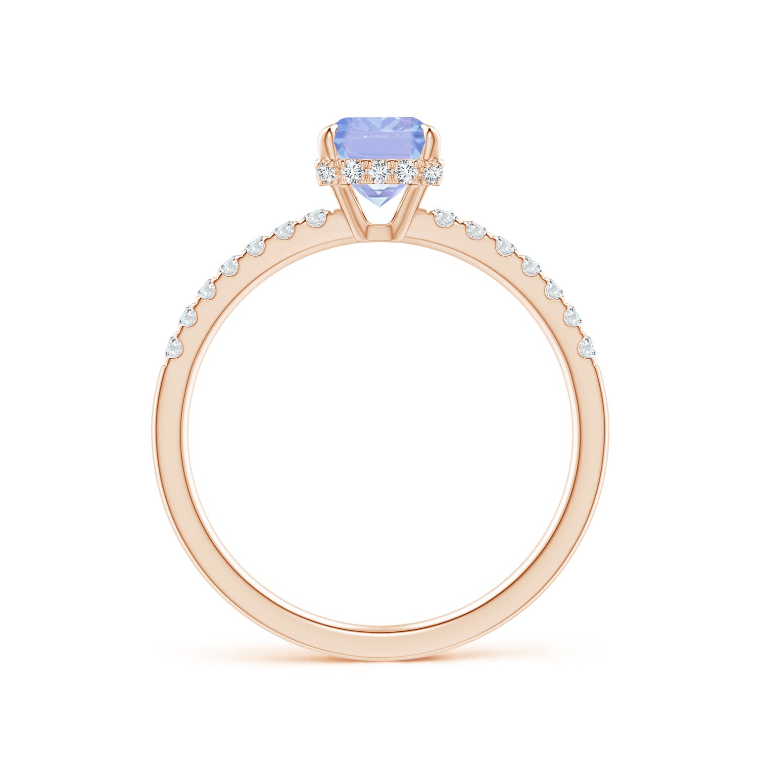 A - Tanzanite / 1.2 CT / 14 KT Rose Gold