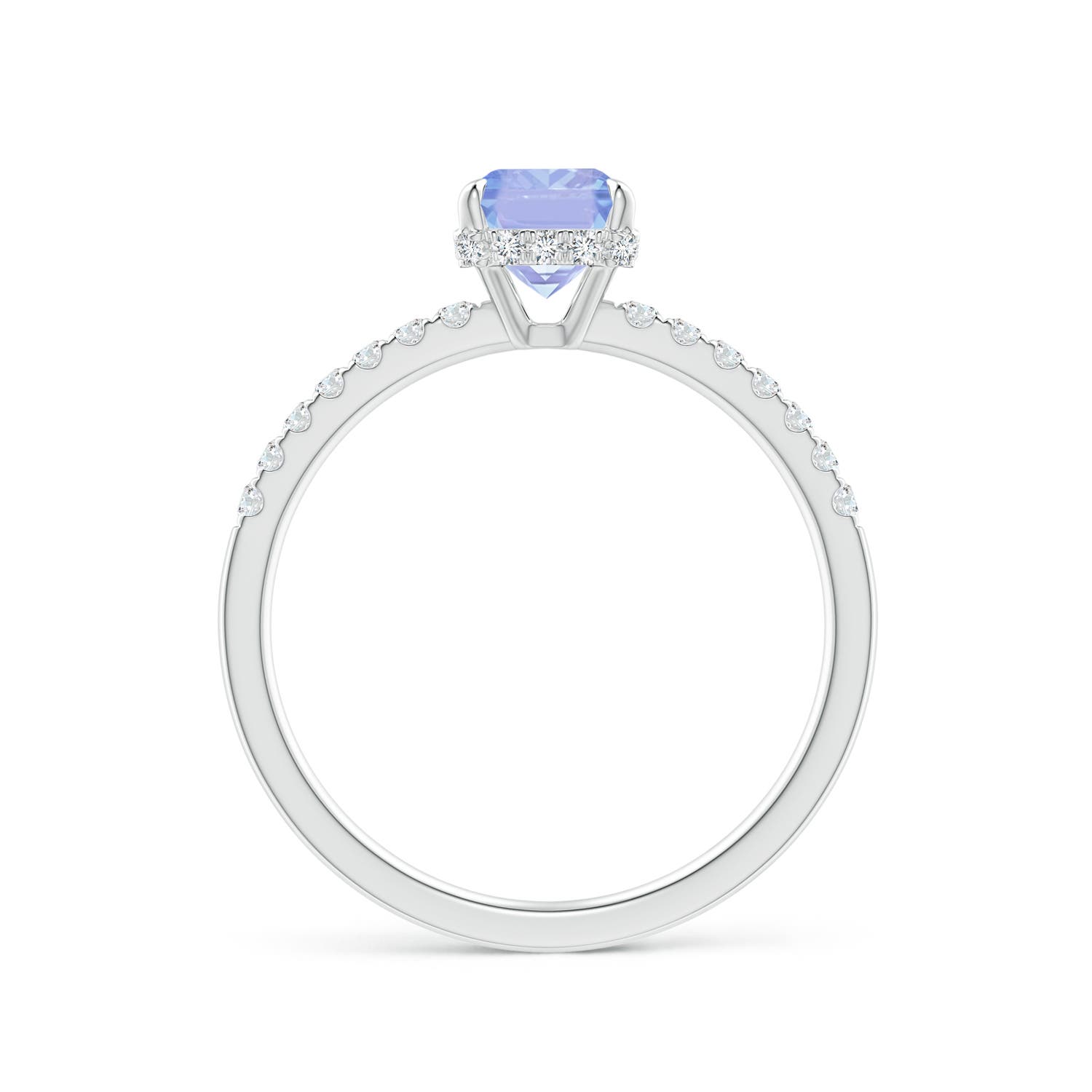 A - Tanzanite / 1.2 CT / 14 KT White Gold