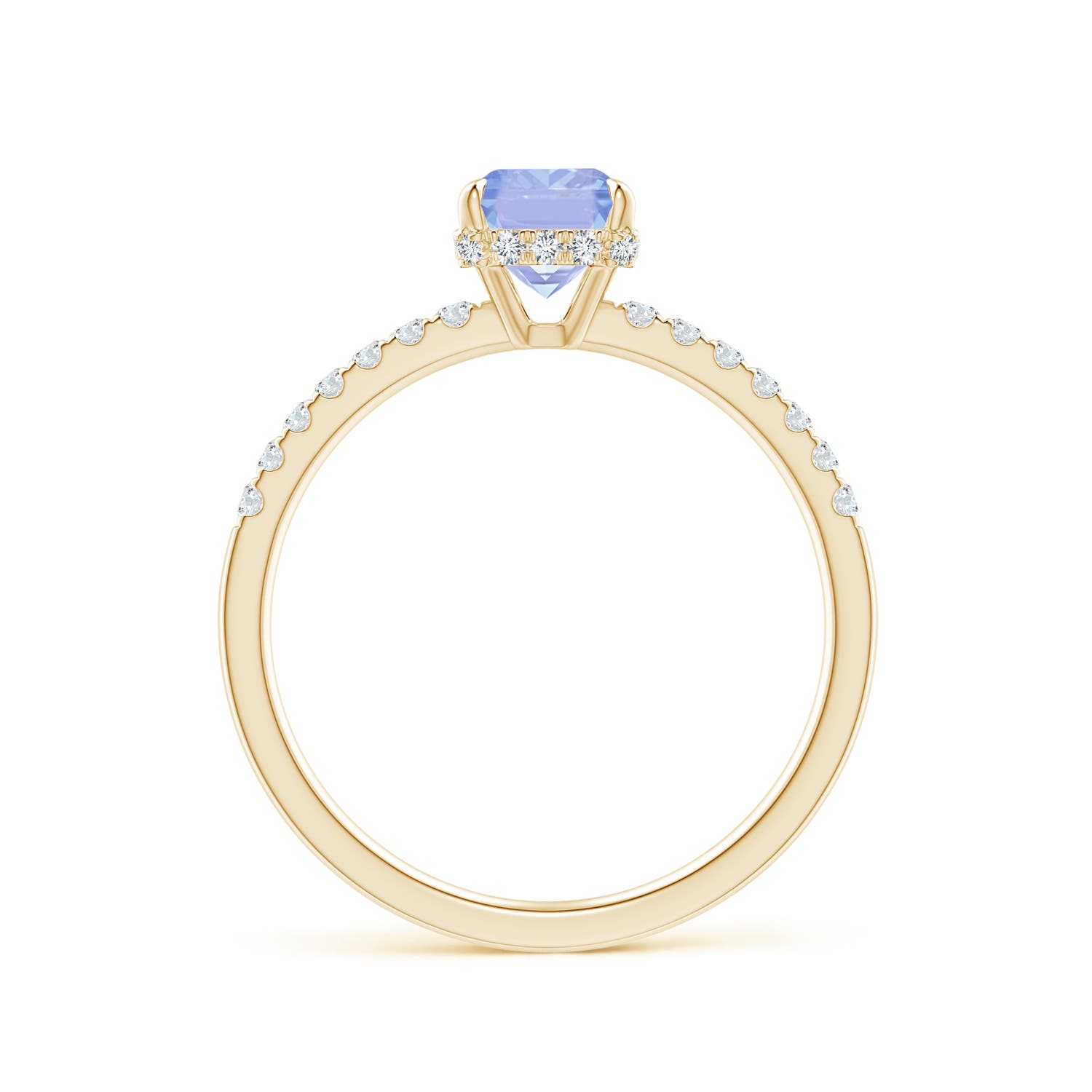 A - Tanzanite / 1.2 CT / 14 KT Yellow Gold