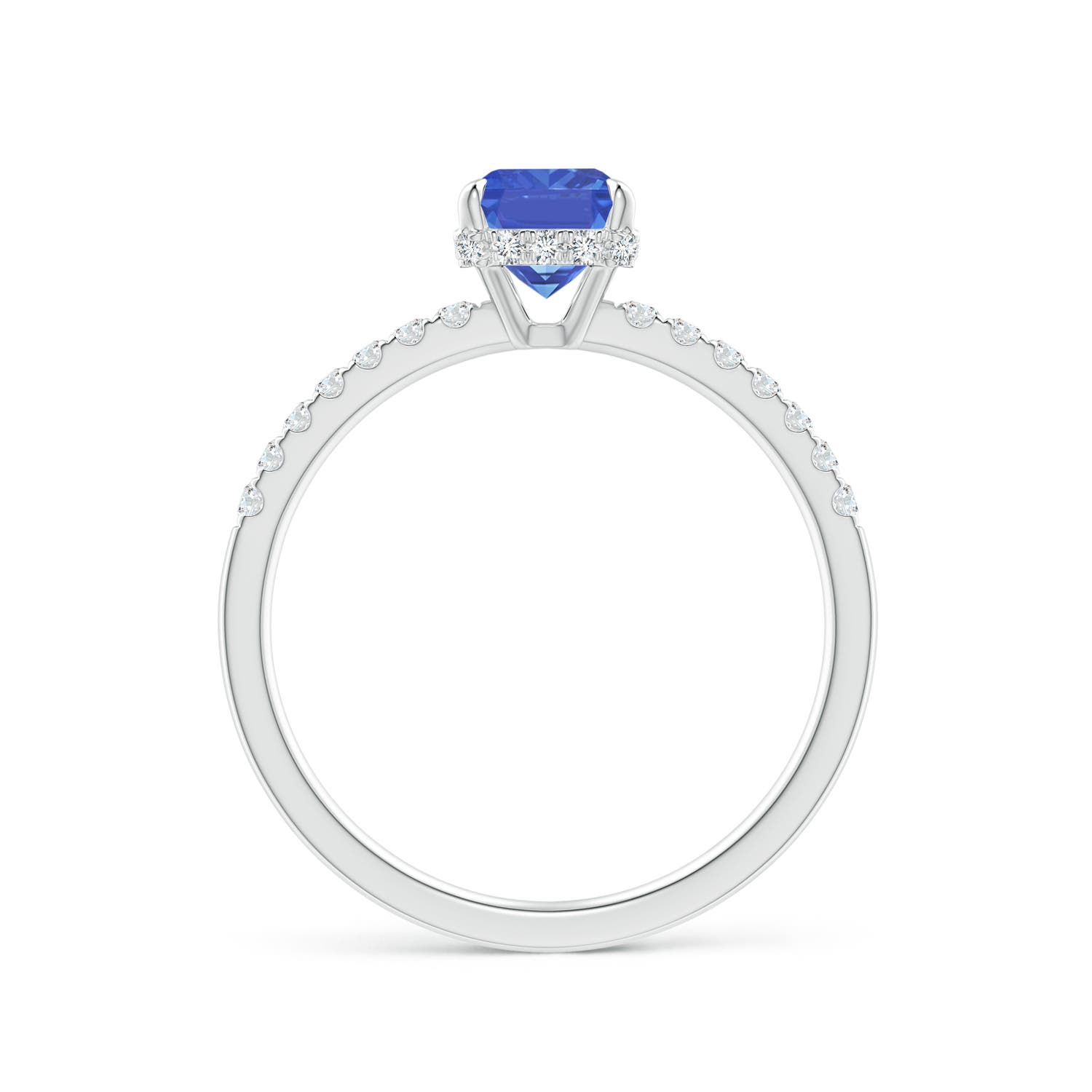 AA - Tanzanite / 1.2 CT / 14 KT White Gold