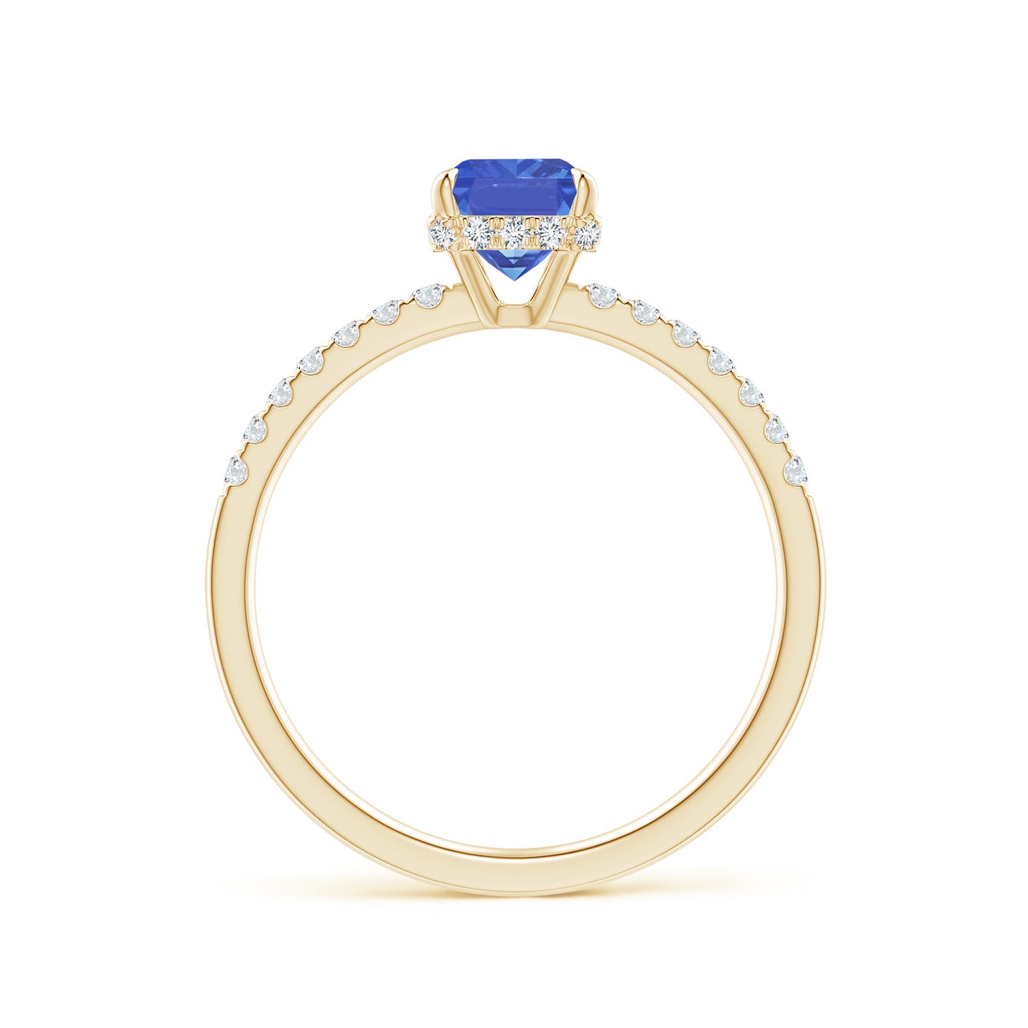 AA - Tanzanite / 1.2 CT / 14 KT Yellow Gold