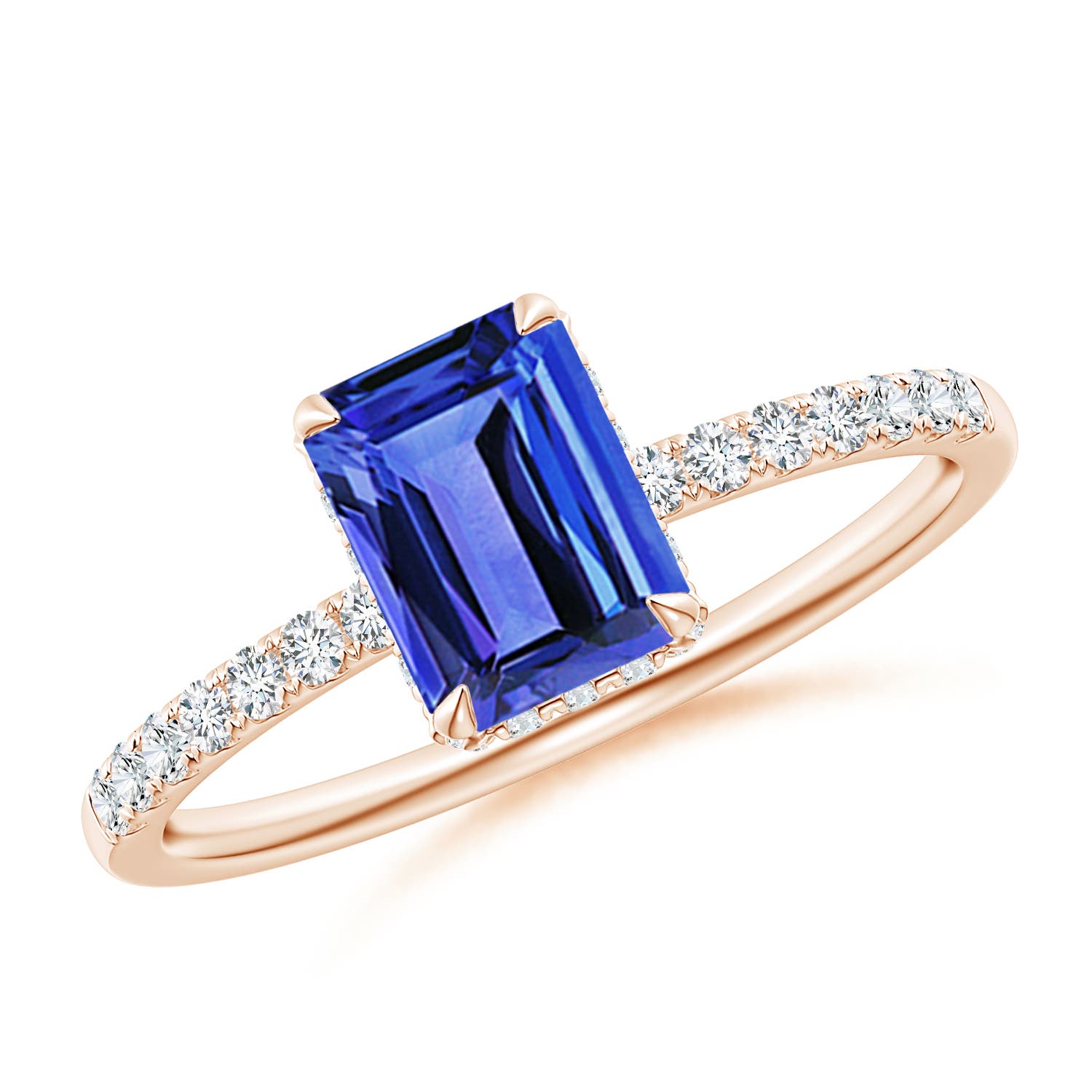 AAA - Tanzanite / 1.2 CT / 14 KT Rose Gold