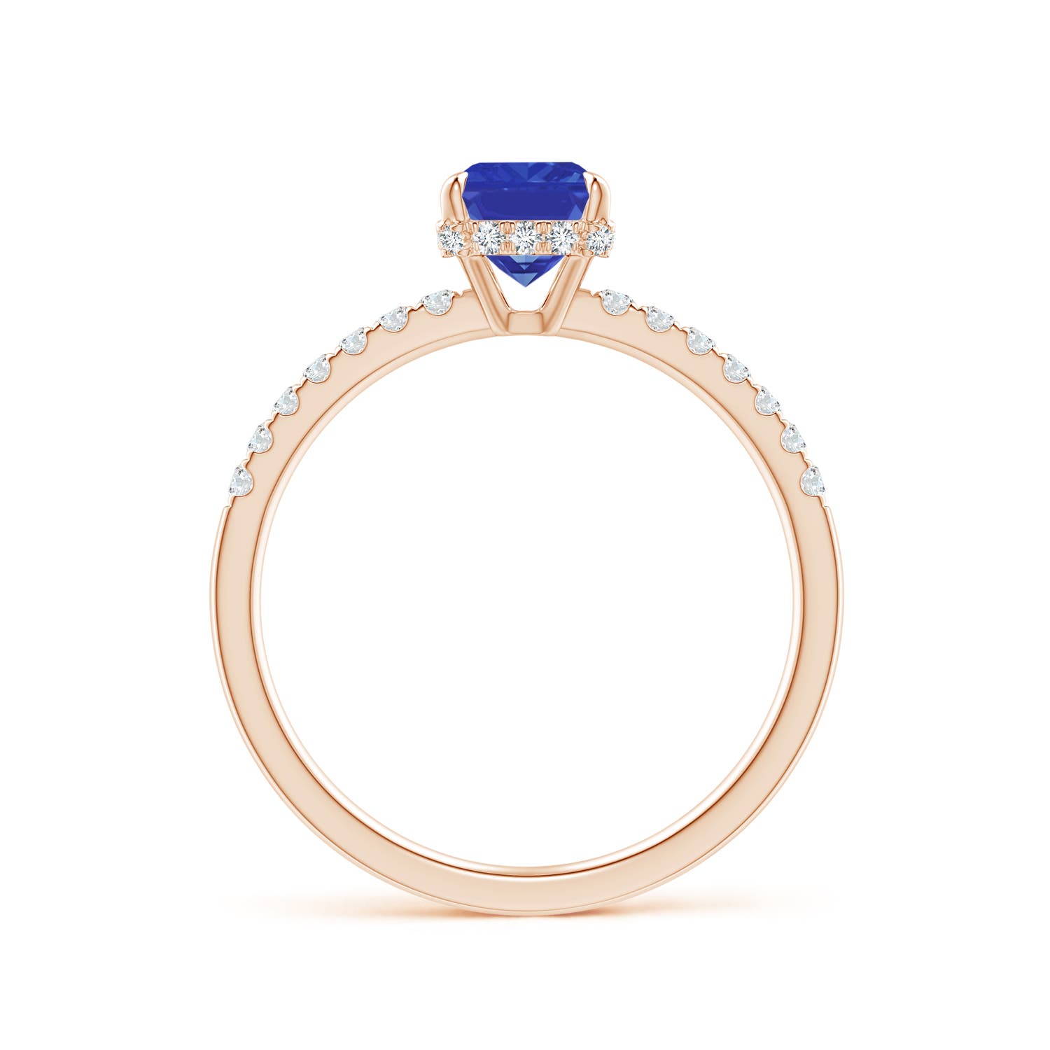 AAA - Tanzanite / 1.2 CT / 14 KT Rose Gold