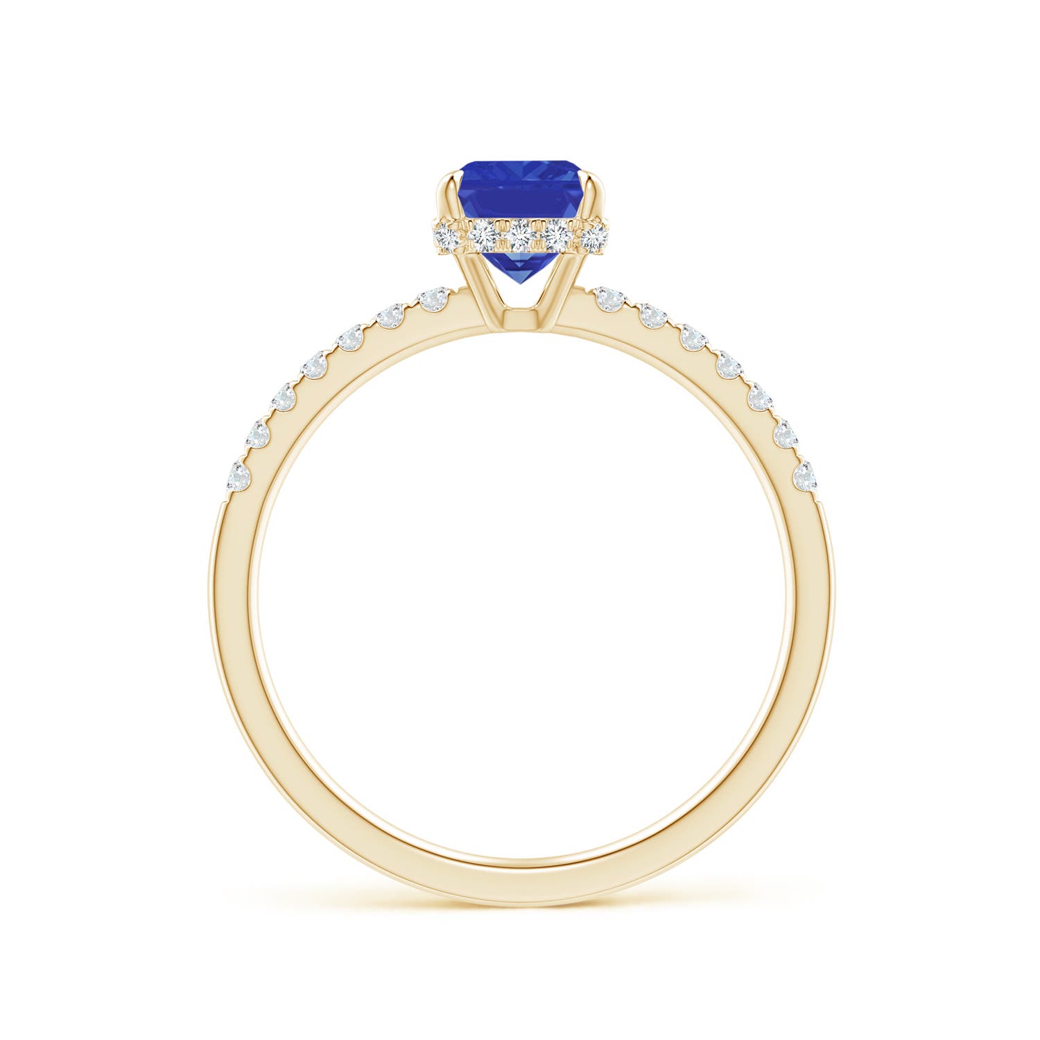 AAA - Tanzanite / 1.2 CT / 14 KT Yellow Gold