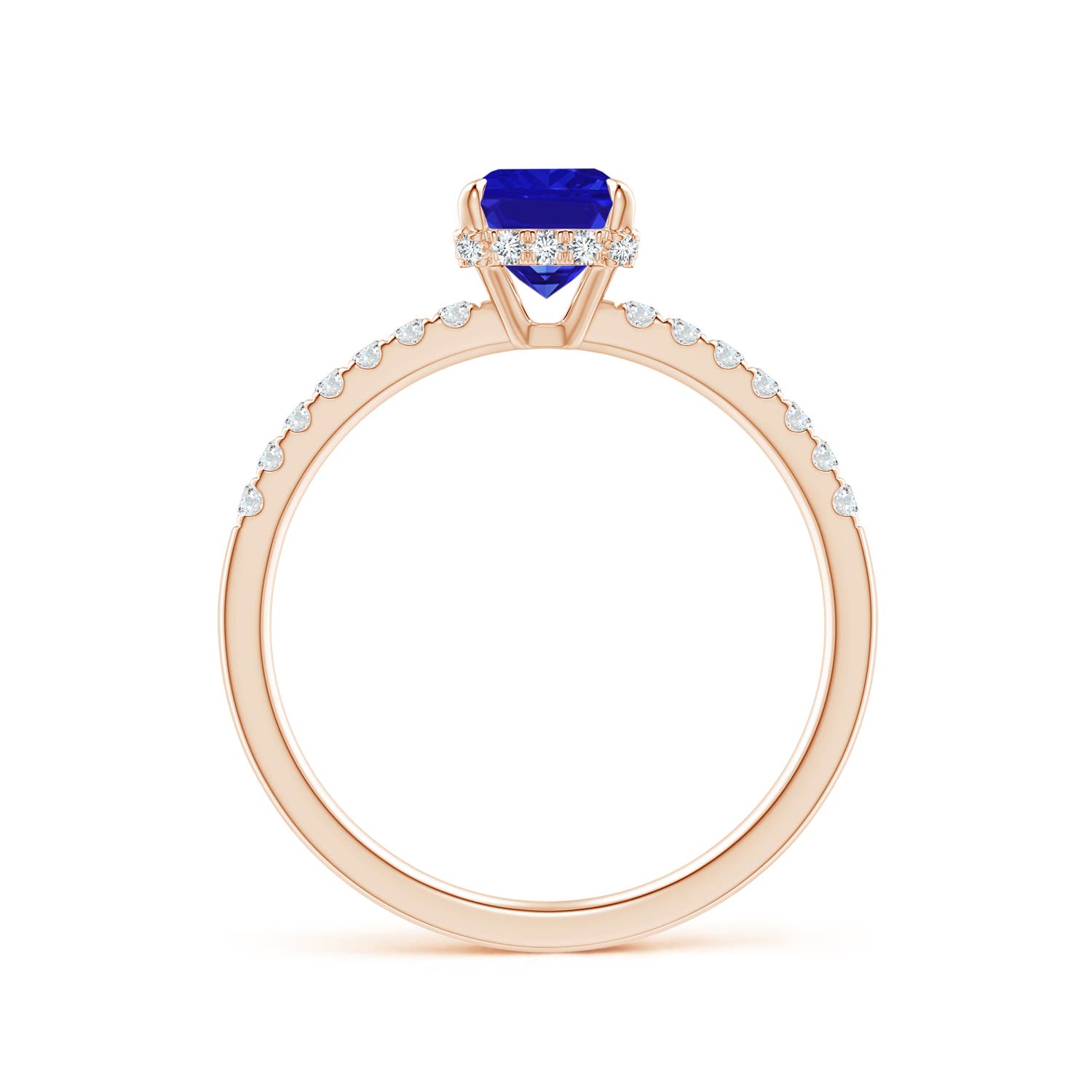 AAAA - Tanzanite / 1.2 CT / 14 KT Rose Gold