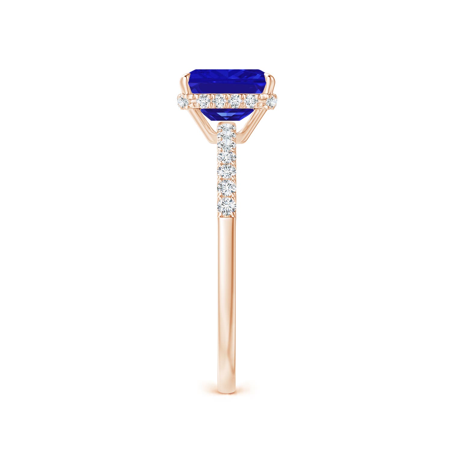 AAAA - Tanzanite / 1.2 CT / 14 KT Rose Gold