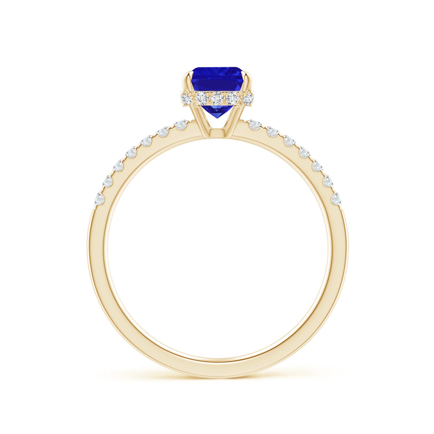 AAAA - Tanzanite / 1.2 CT / 14 KT Yellow Gold