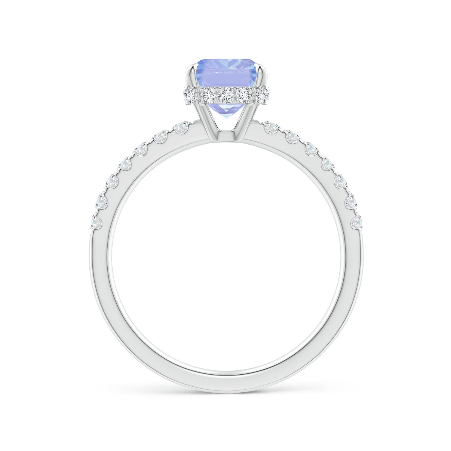 A - Tanzanite / 1.75 CT / 14 KT White Gold