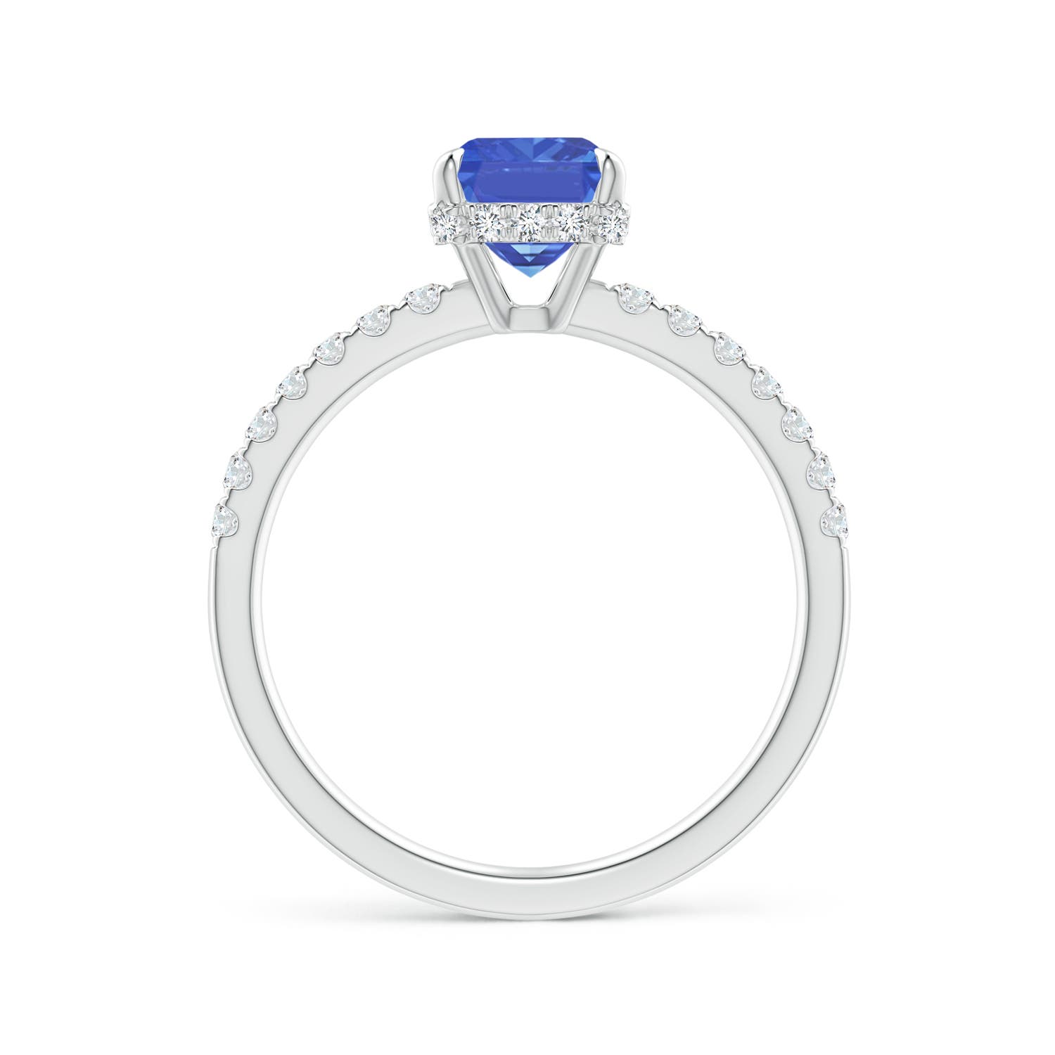 AA - Tanzanite / 1.75 CT / 14 KT White Gold