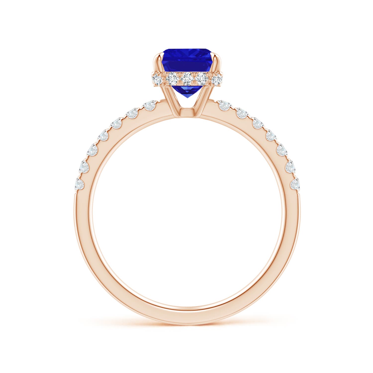 AAAA - Tanzanite / 1.75 CT / 14 KT Rose Gold