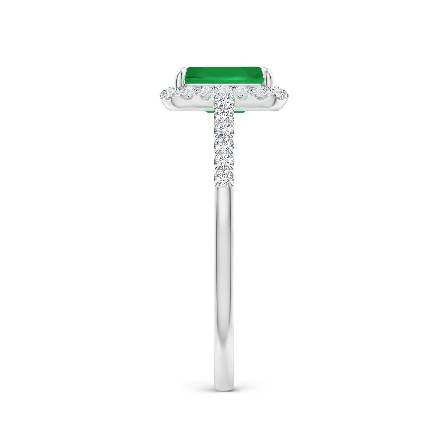 A - Emerald / 1.28 CT / 14 KT White Gold