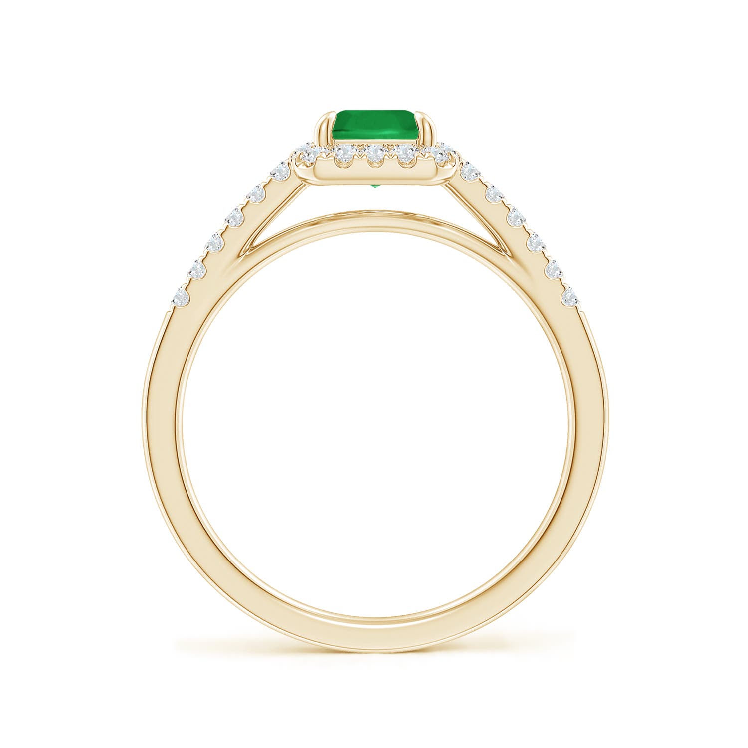 A - Emerald / 1.28 CT / 14 KT Yellow Gold