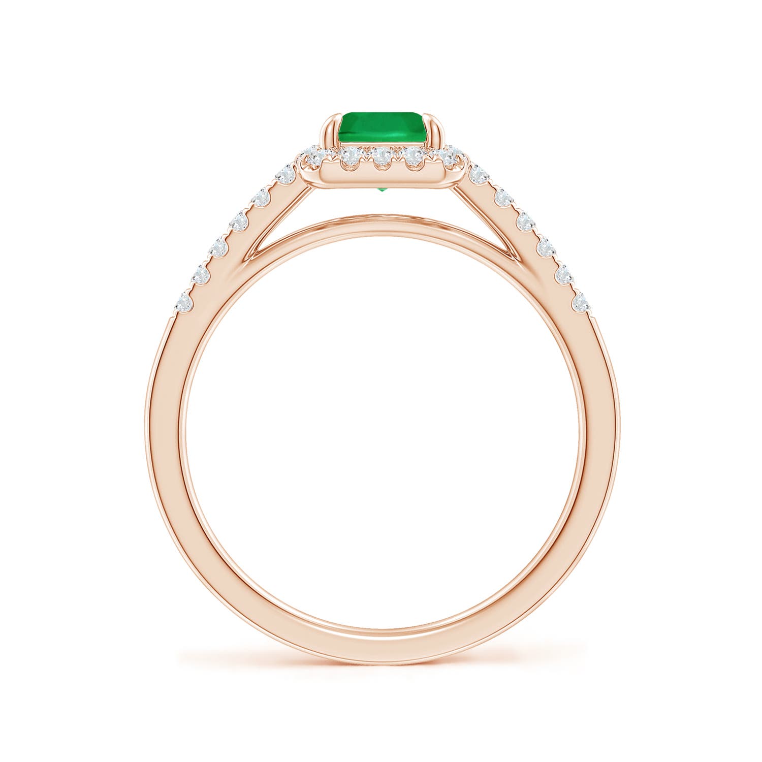 AA - Emerald / 1.28 CT / 14 KT Rose Gold