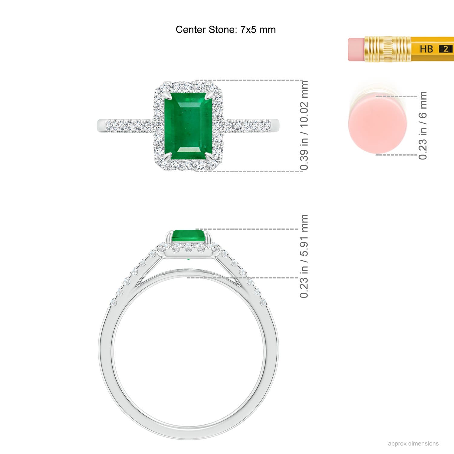 AA - Emerald / 1.28 CT / 14 KT White Gold