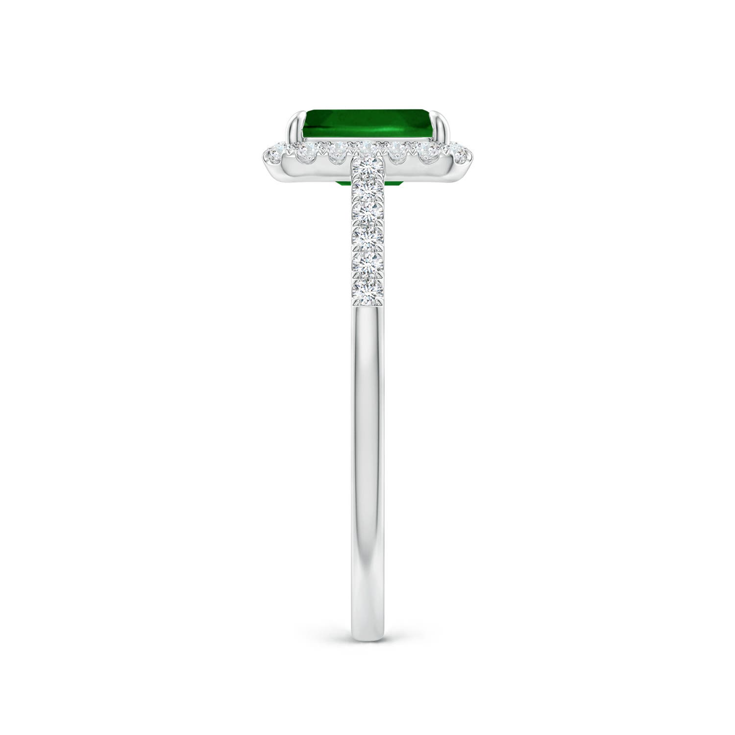 AAAA - Emerald / 1.28 CT / 14 KT White Gold