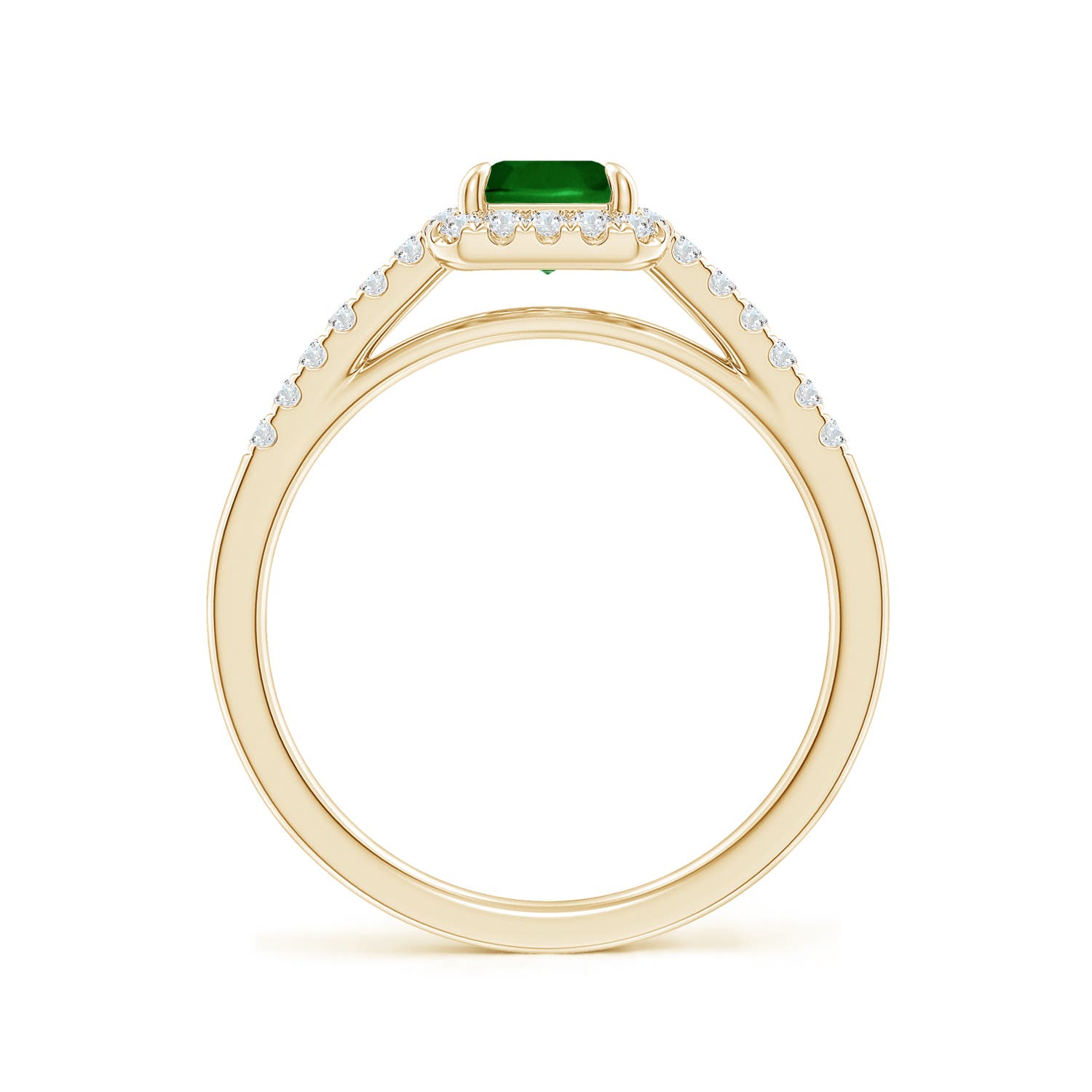 AAAA - Emerald / 1.28 CT / 14 KT Yellow Gold