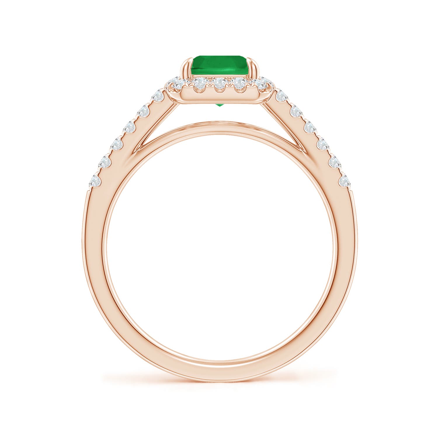 A - Emerald / 1.88 CT / 14 KT Rose Gold