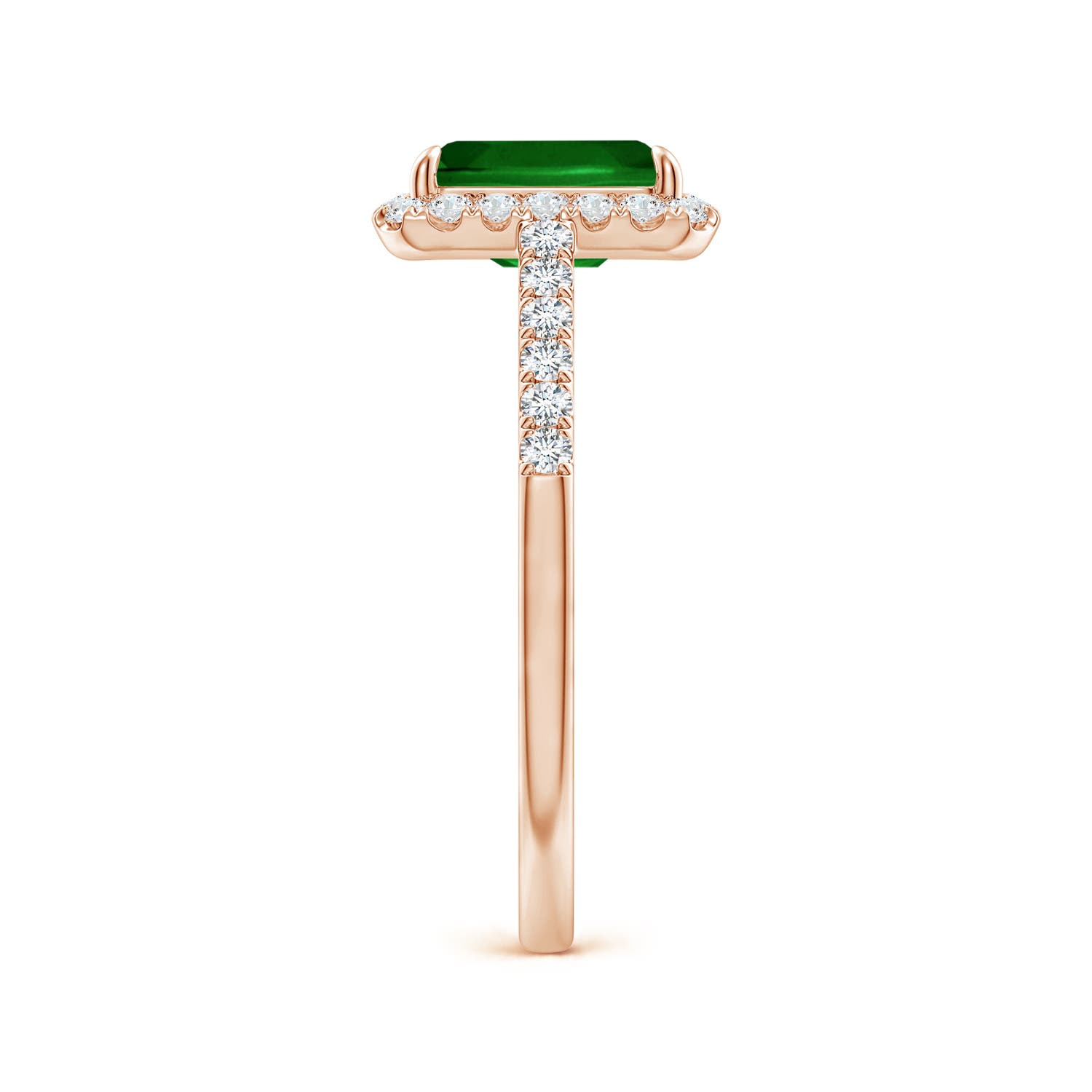 AAAA - Emerald / 1.88 CT / 14 KT Rose Gold