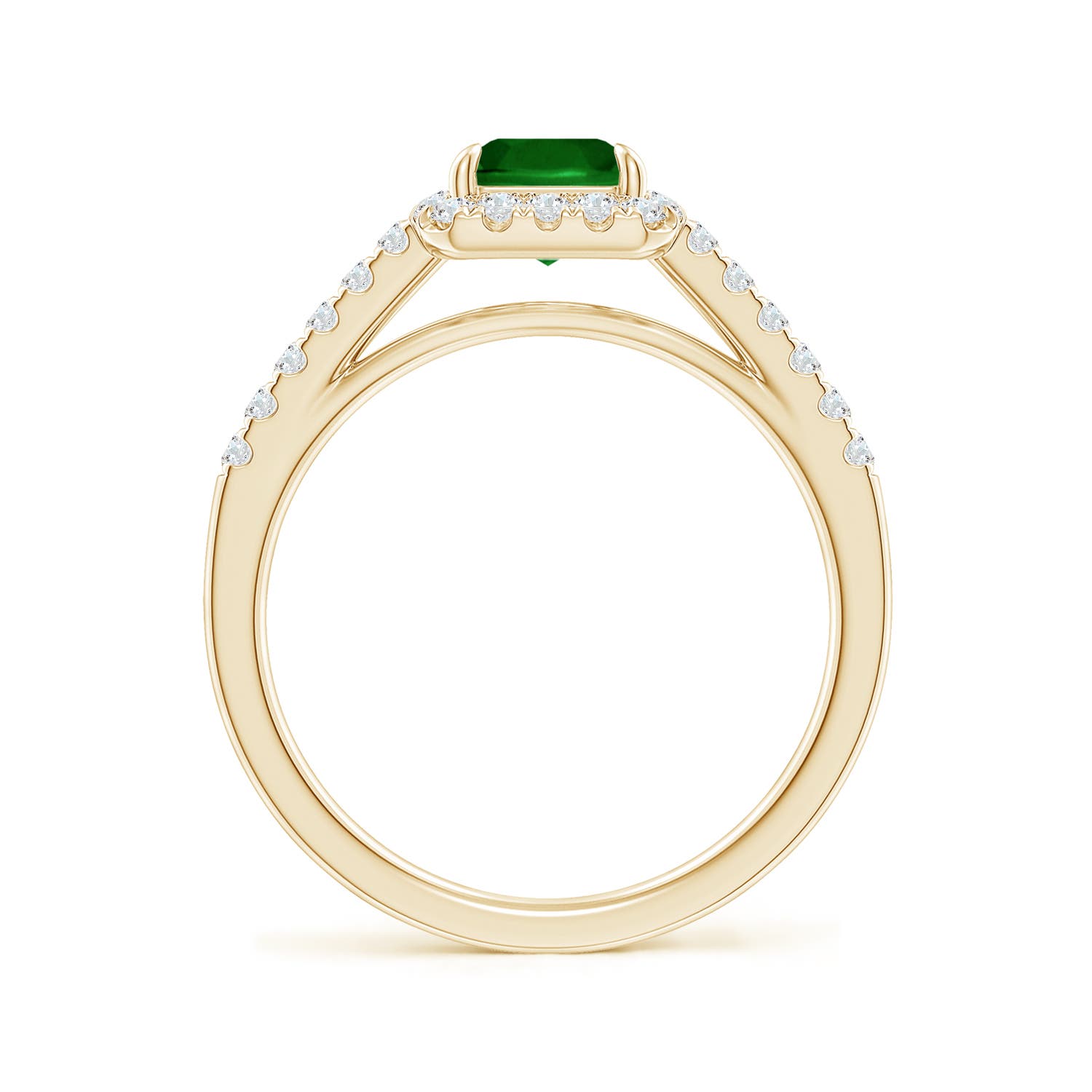 AAAA - Emerald / 1.88 CT / 14 KT Yellow Gold