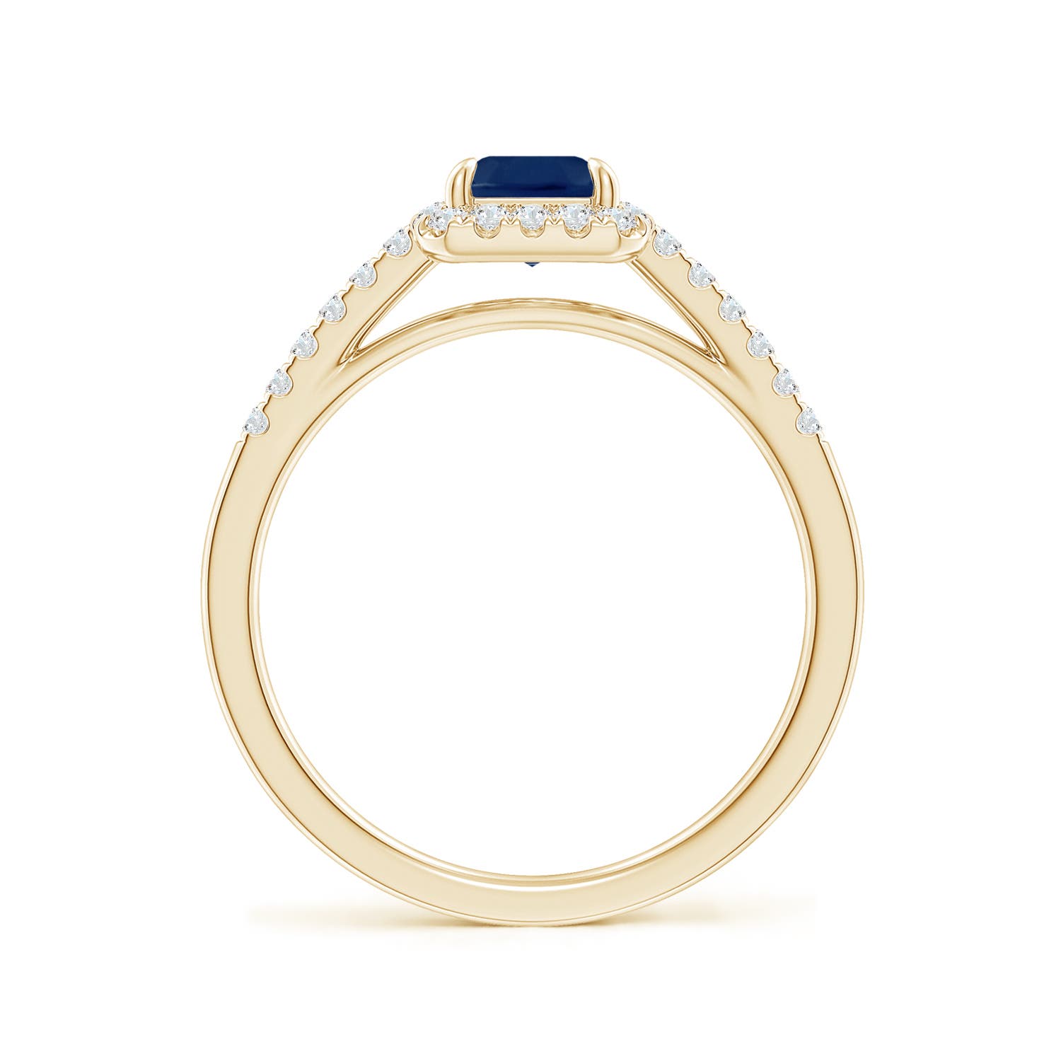 A - Blue Sapphire / 1.33 CT / 14 KT Yellow Gold