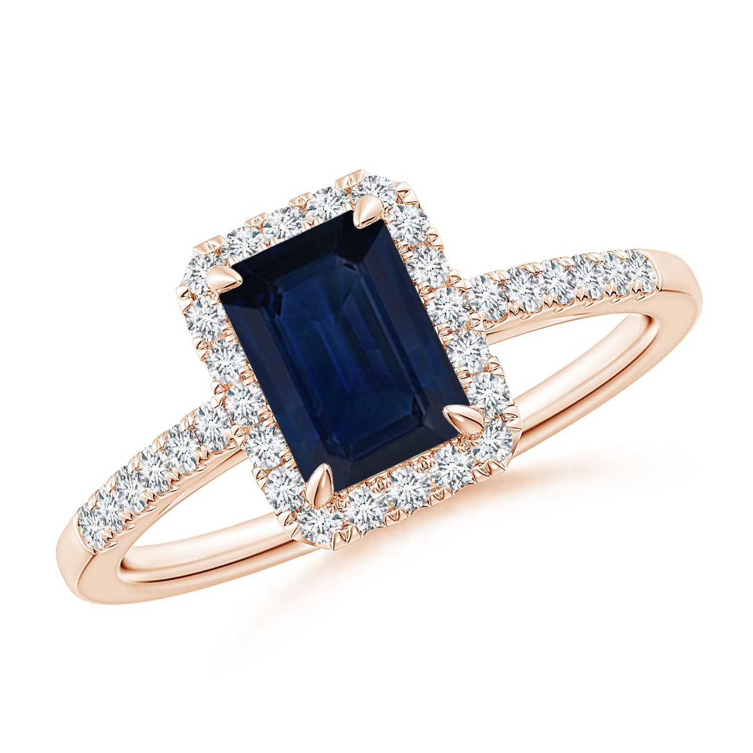 AA - Blue Sapphire / 1.33 CT / 14 KT Rose Gold