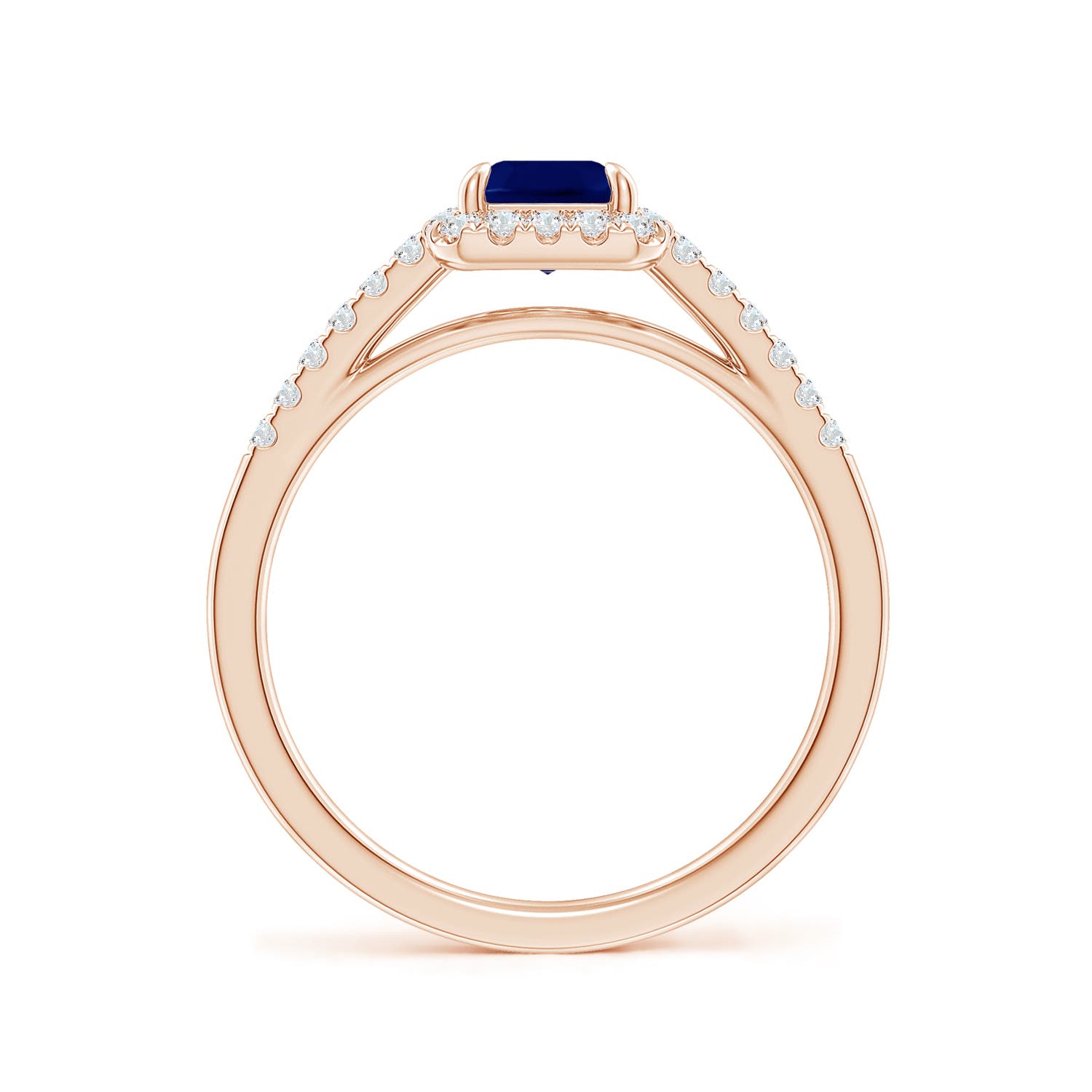 AA - Blue Sapphire / 1.33 CT / 14 KT Rose Gold