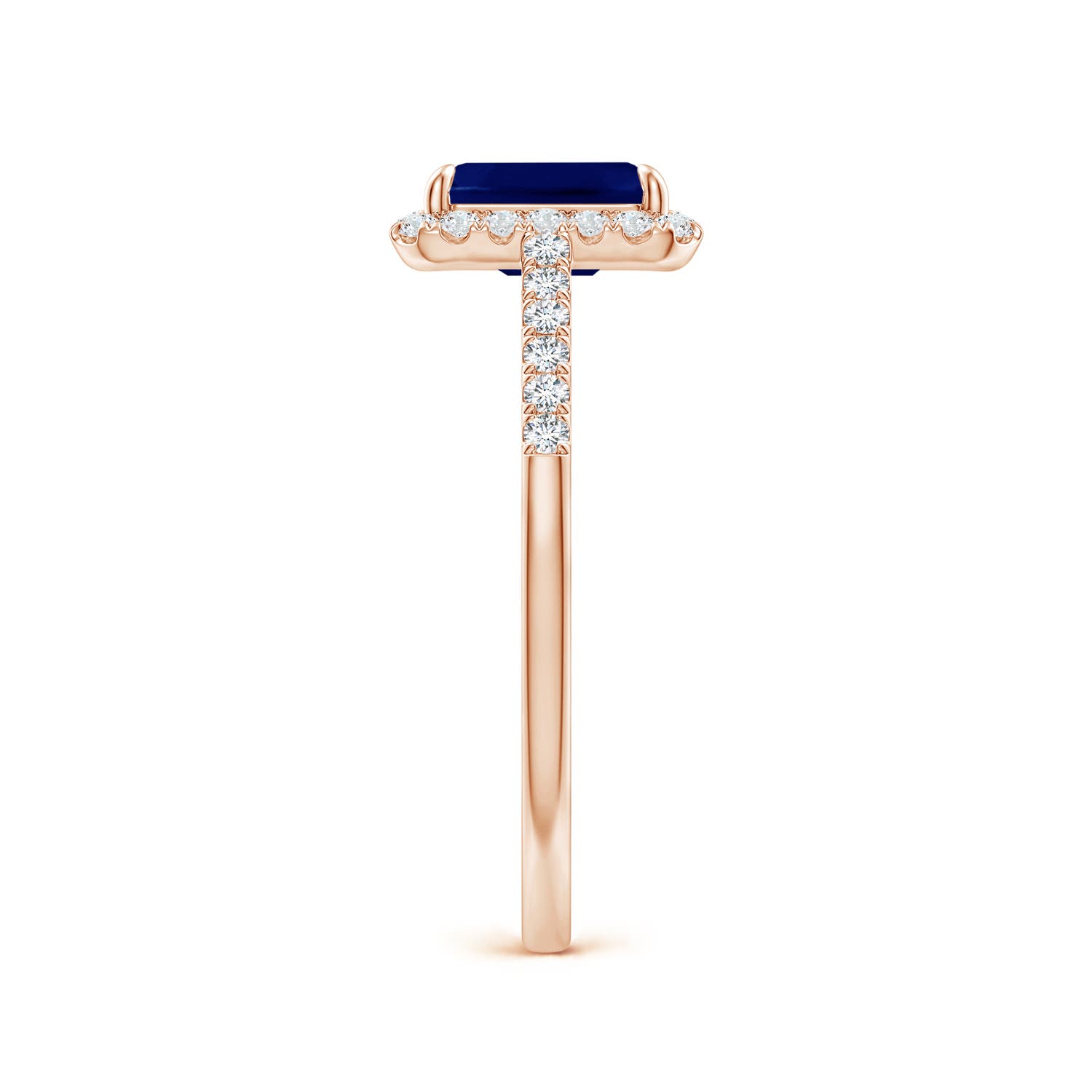 AA - Blue Sapphire / 1.33 CT / 14 KT Rose Gold