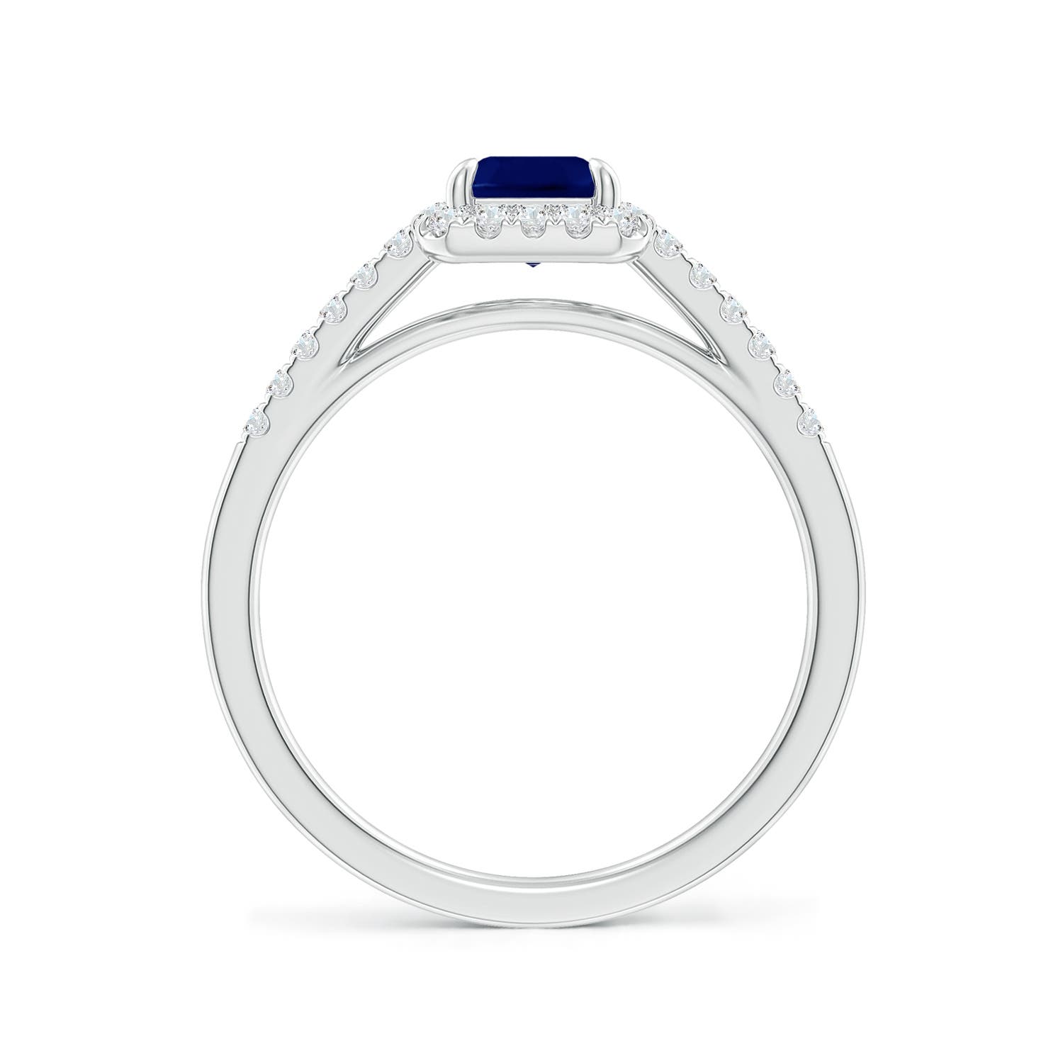 AA - Blue Sapphire / 1.33 CT / 14 KT White Gold