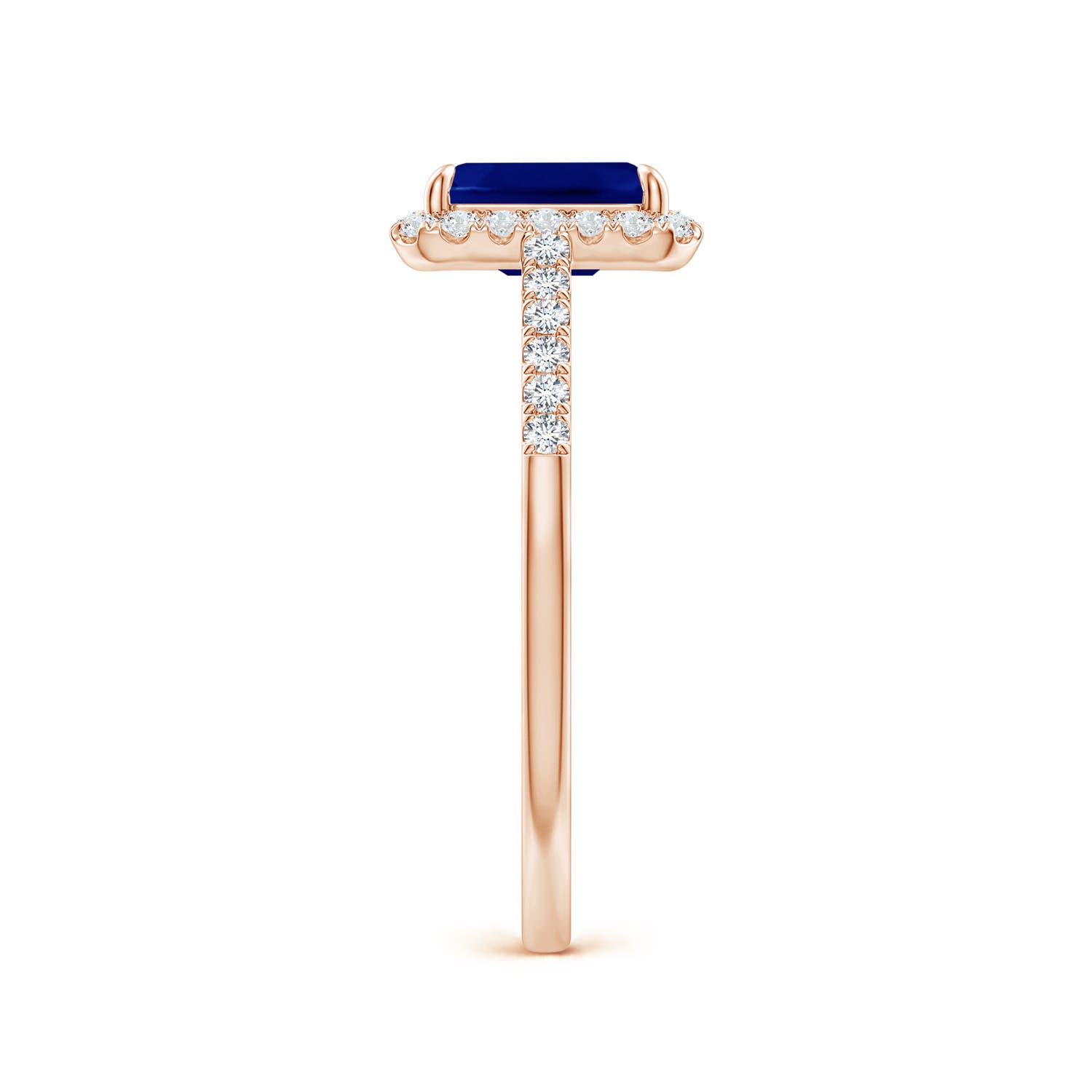 AAA - Blue Sapphire / 1.33 CT / 14 KT Rose Gold