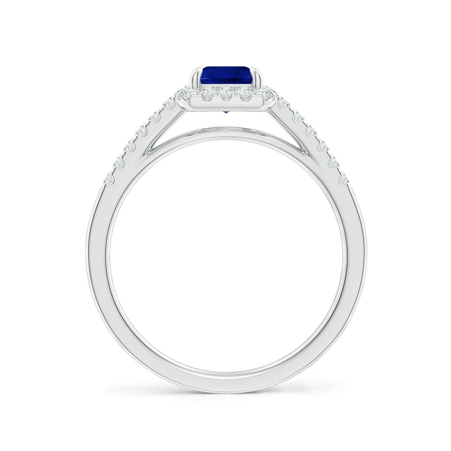 AAAA - Blue Sapphire / 1.33 CT / 14 KT White Gold