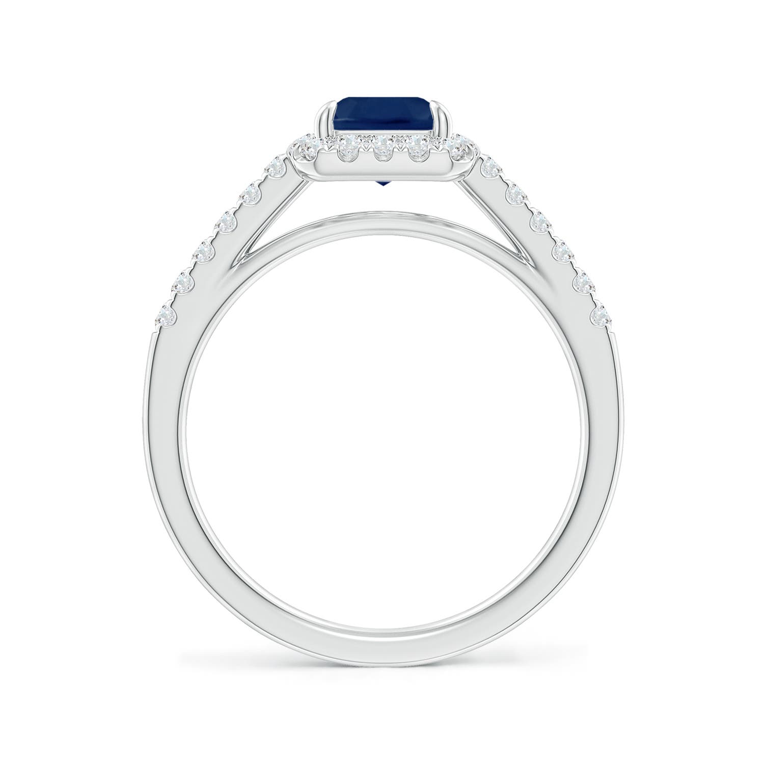 A - Blue Sapphire / 2.03 CT / 14 KT White Gold