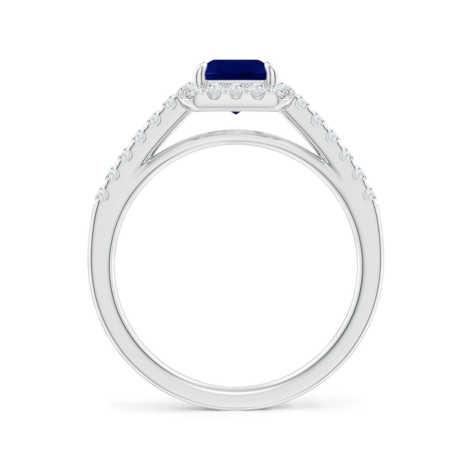 AA - Blue Sapphire / 2.03 CT / 14 KT White Gold